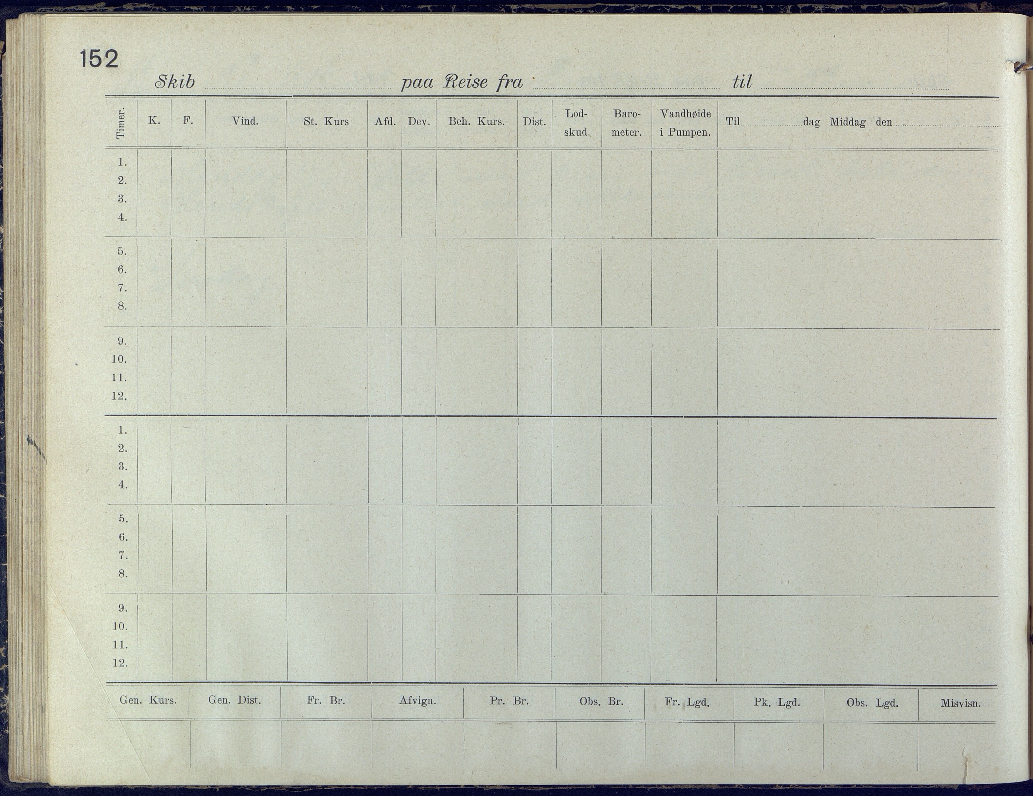 Fartøysarkivet, AAKS/PA-1934/F/L0272/0001: Pehr Ugland (bark) / Pehr Ugland (bark) skipsjournal 1916-1917, 1916-1917, p. 152