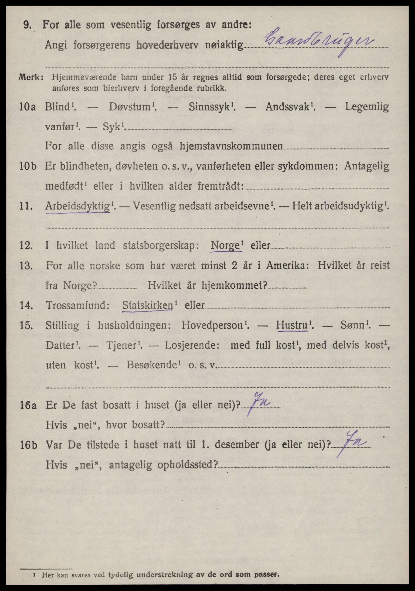 SAT, 1920 census for Haram, 1920, p. 4806