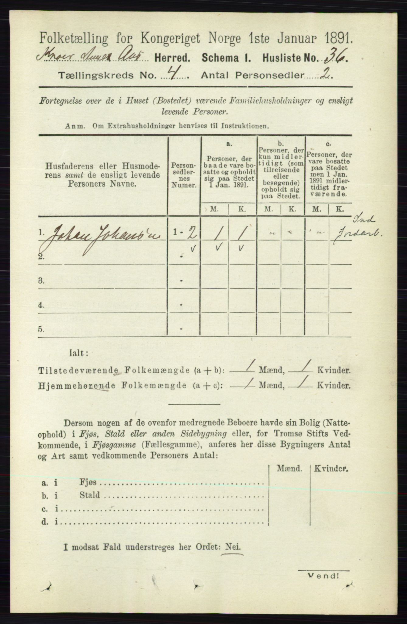 RA, 1891 census for 0214 Ås, 1891, p. 3018