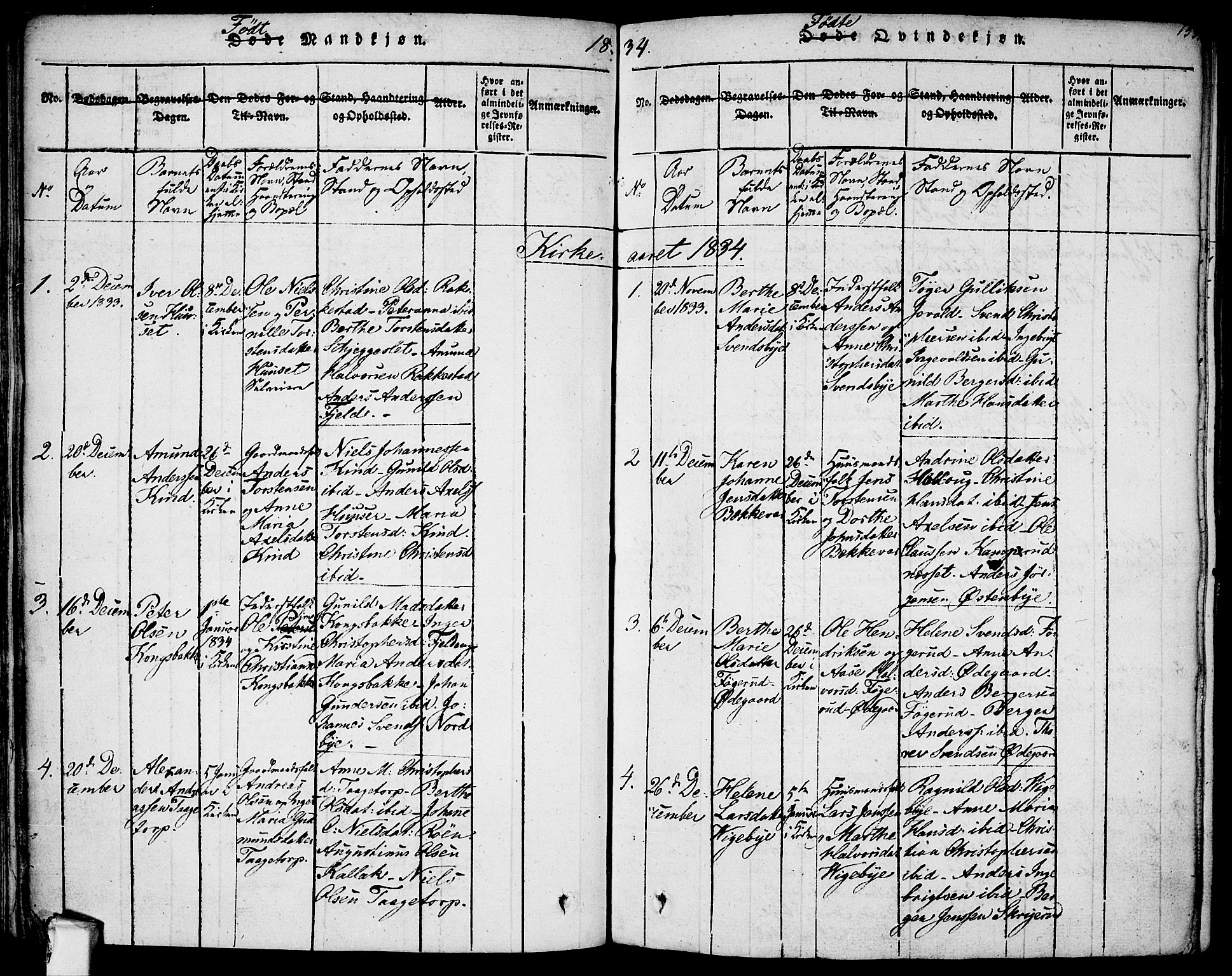 Rødenes prestekontor Kirkebøker, AV/SAO-A-2005/F/Fa/L0004: Parish register (official) no. I 4, 1814-1838, p. 153