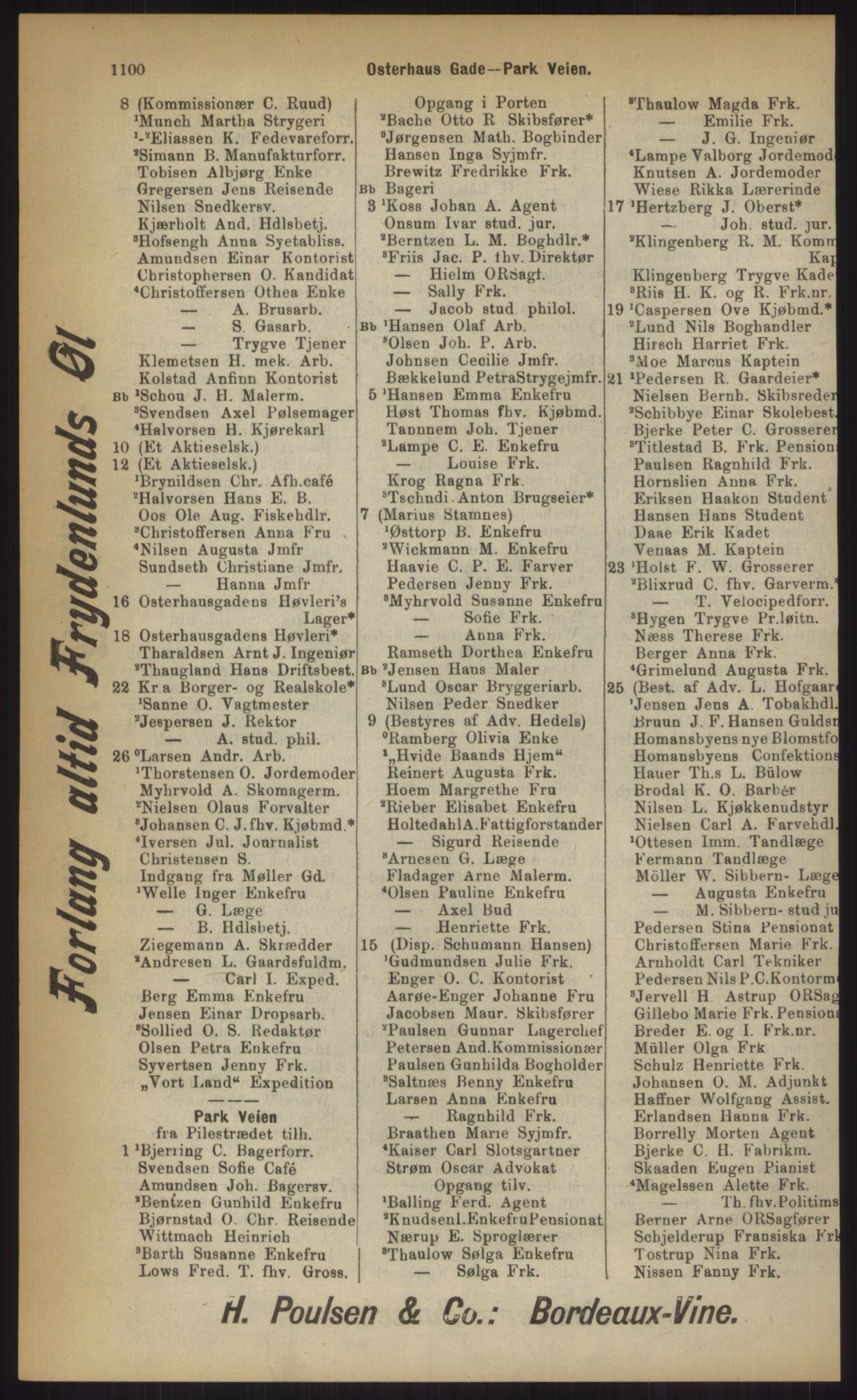 Kristiania/Oslo adressebok, PUBL/-, 1903, p. 1100