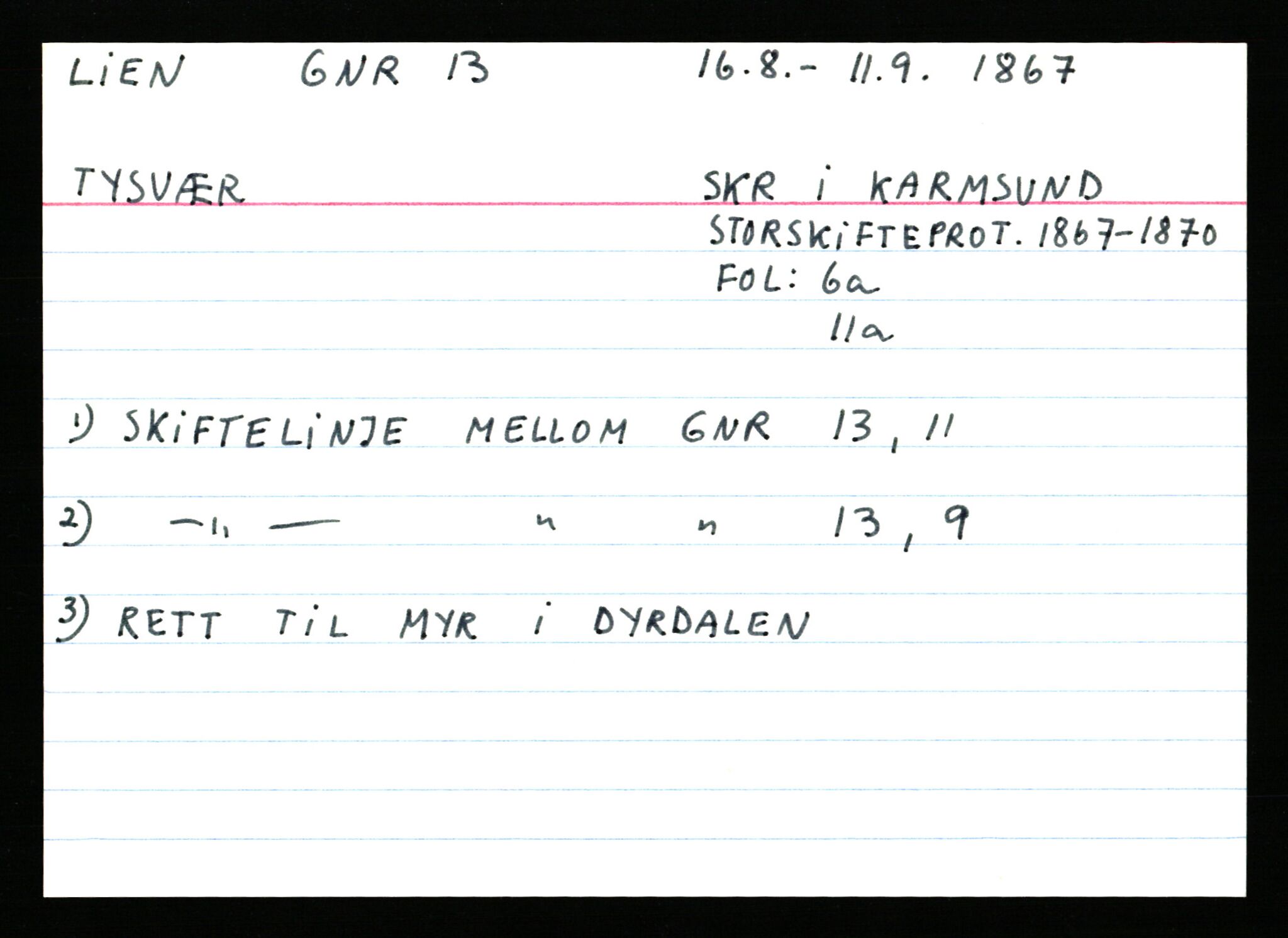 Statsarkivet i Stavanger, AV/SAST-A-101971/03/Y/Ym/L0035: Åstedskort sortert etter gårdsnavn: Leiranger - Lindanger, 1600-1950, p. 428