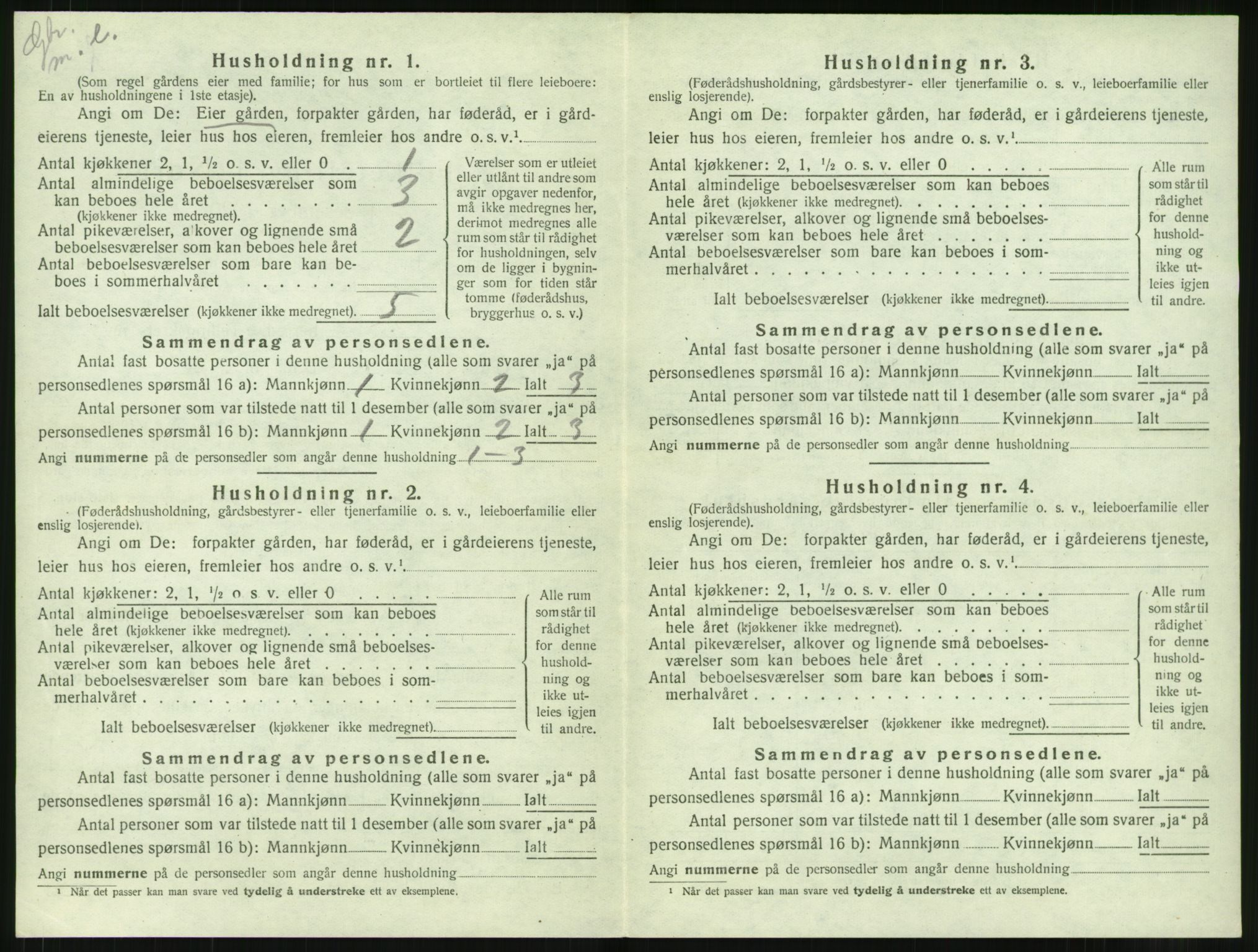 SAT, 1920 census for Haram, 1920, p. 288