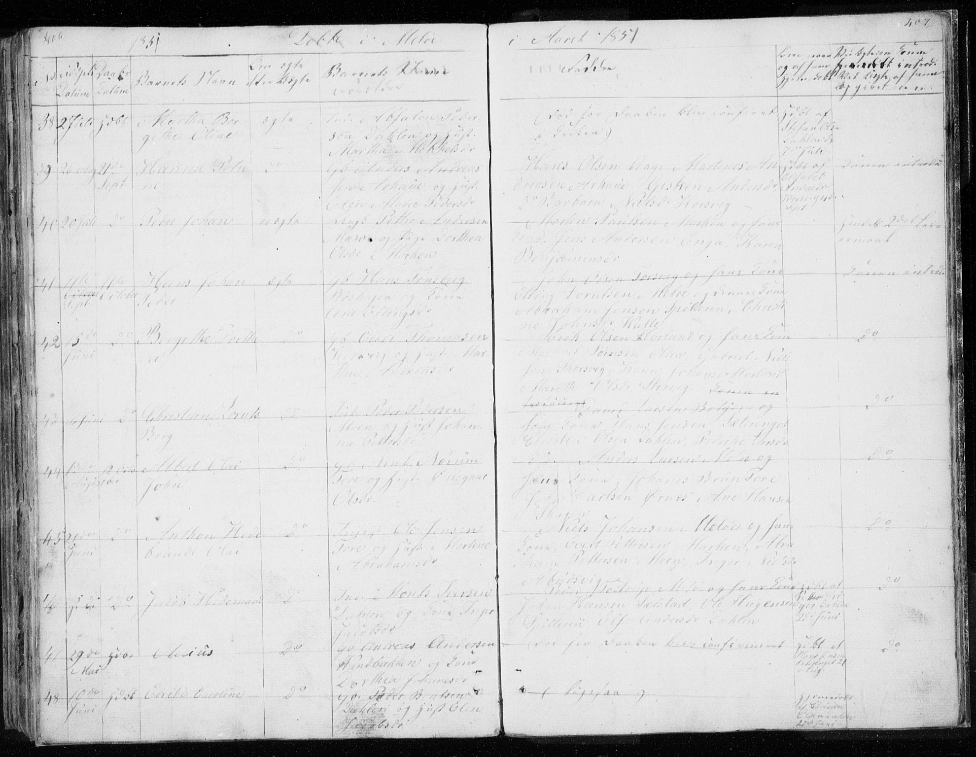 Ministerialprotokoller, klokkerbøker og fødselsregistre - Nordland, AV/SAT-A-1459/843/L0632: Parish register (copy) no. 843C01, 1833-1853, p. 406-407