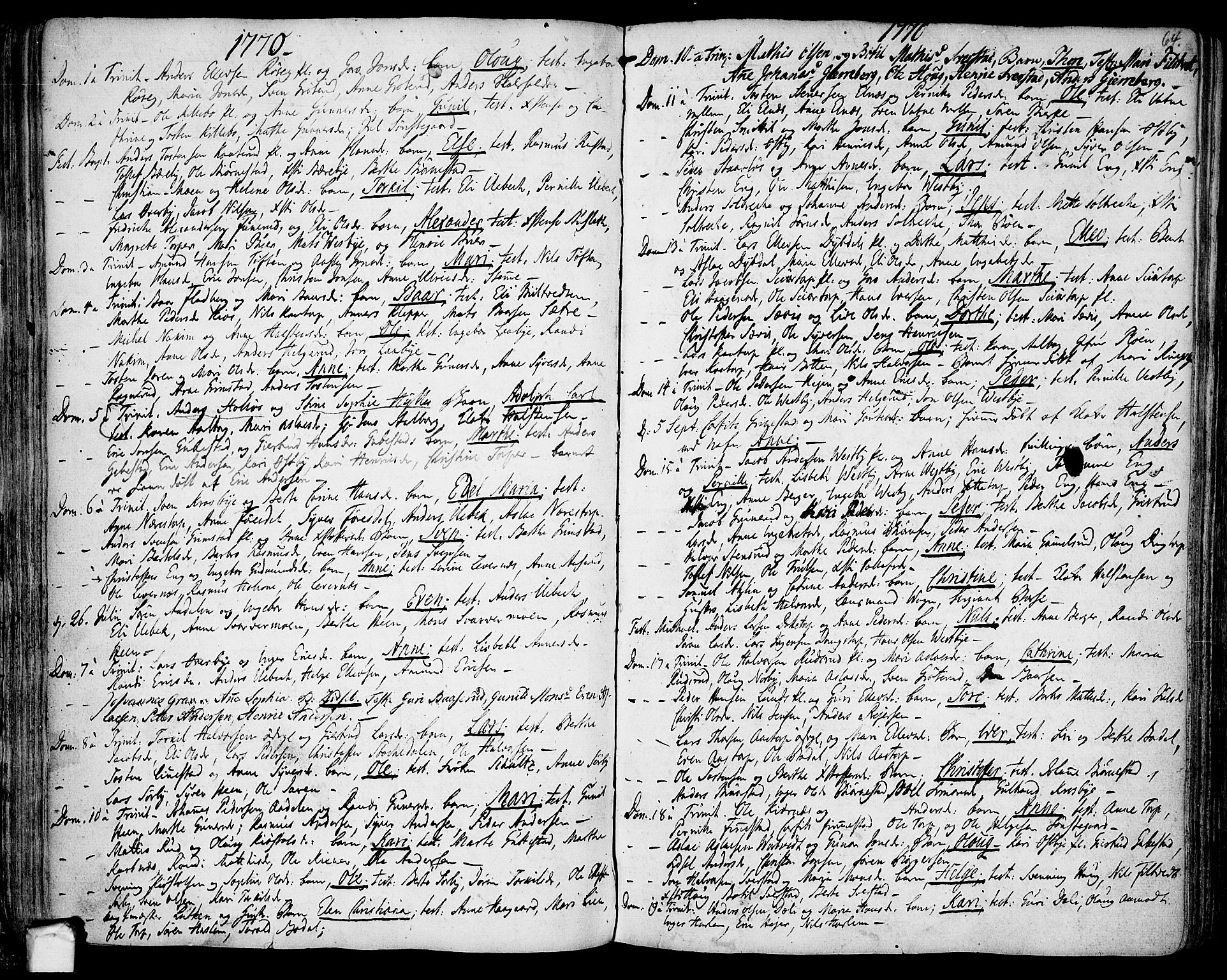 Rakkestad prestekontor Kirkebøker, AV/SAO-A-2008/F/Fa/L0003: Parish register (official) no. I 3, 1752-1777, p. 64