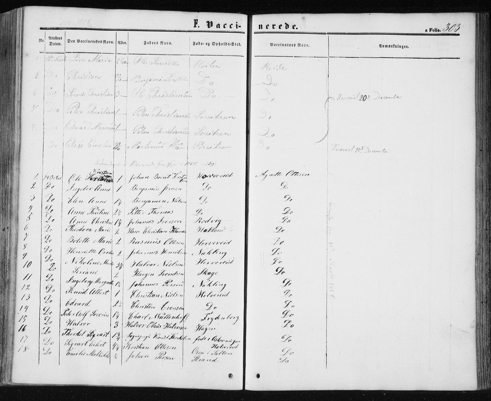 Ministerialprotokoller, klokkerbøker og fødselsregistre - Nord-Trøndelag, AV/SAT-A-1458/780/L0641: Parish register (official) no. 780A06, 1857-1874, p. 303