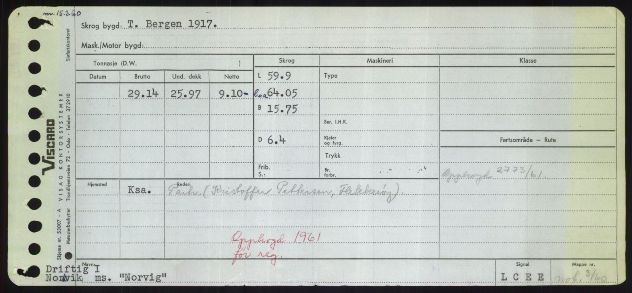 Sjøfartsdirektoratet med forløpere, Skipsmålingen, AV/RA-S-1627/H/Hd/L0027: Fartøy, Norhop-Nør, p. 257