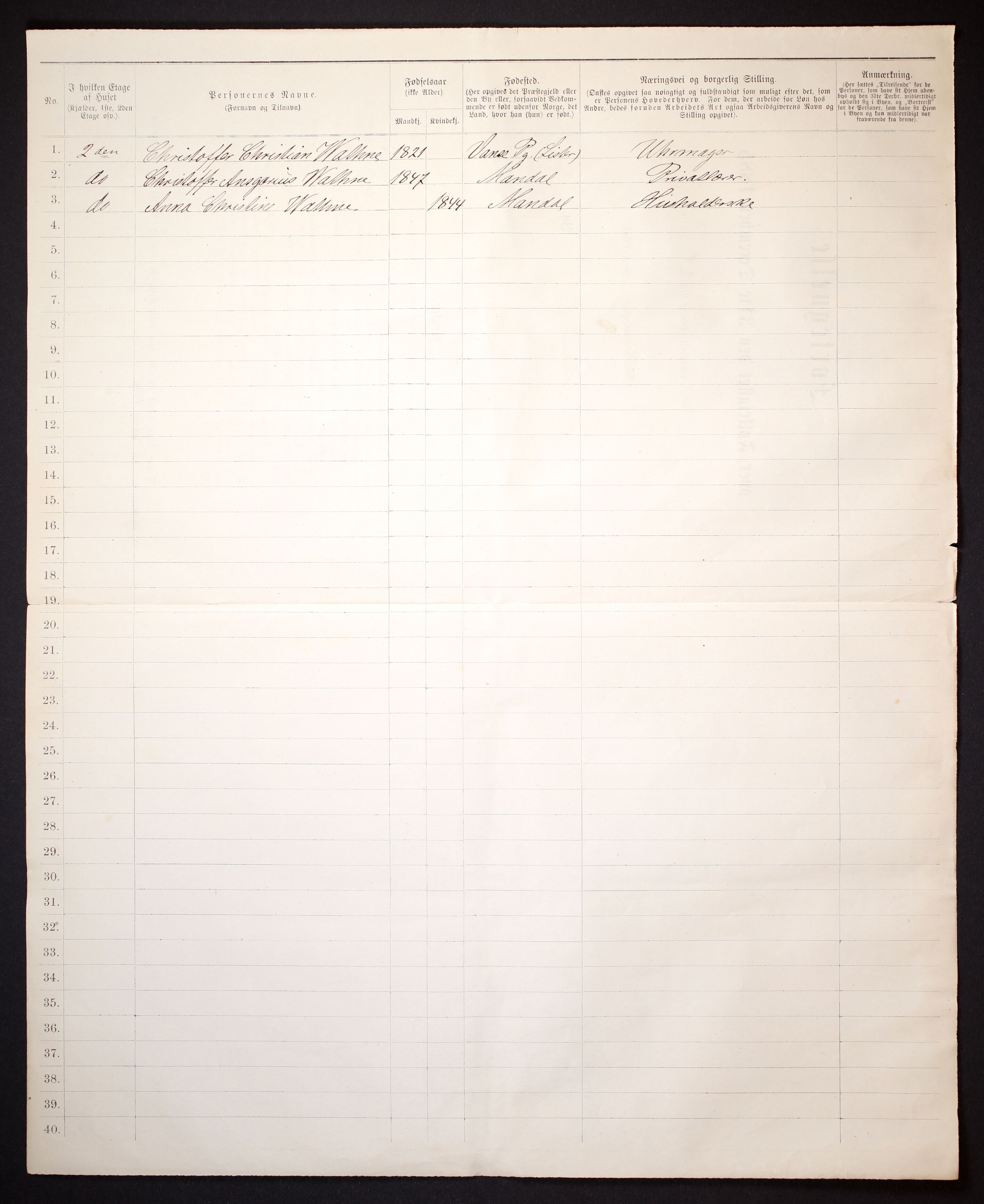 SAK, 1885 census for 1002 Mandal, 1885, p. 9