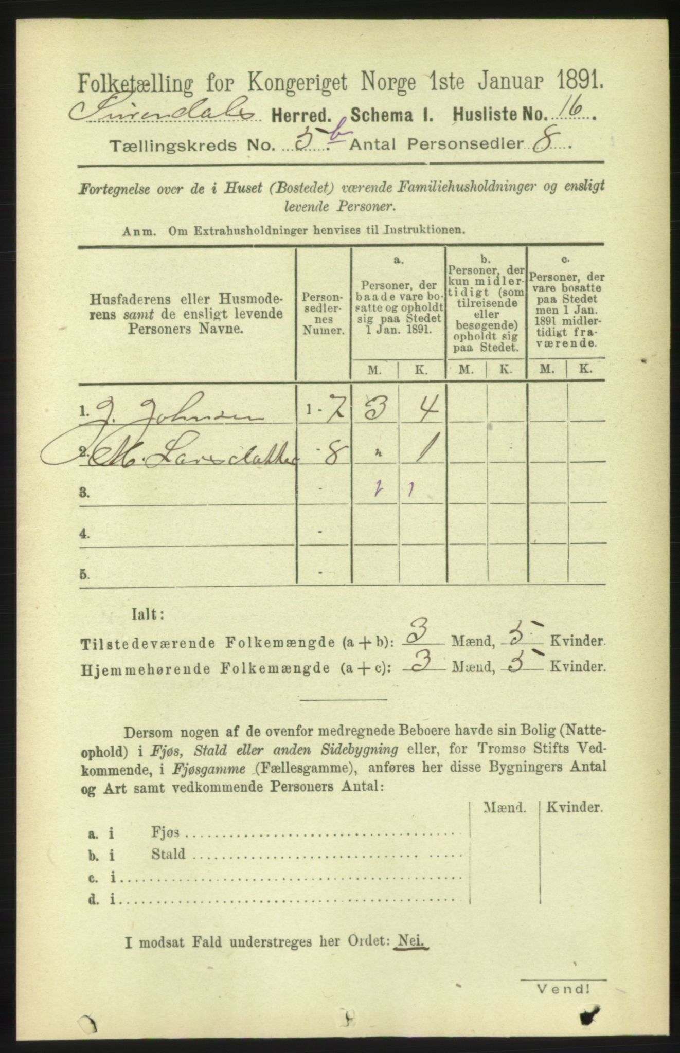 RA, 1891 census for 1566 Surnadal, 1891, p. 1472