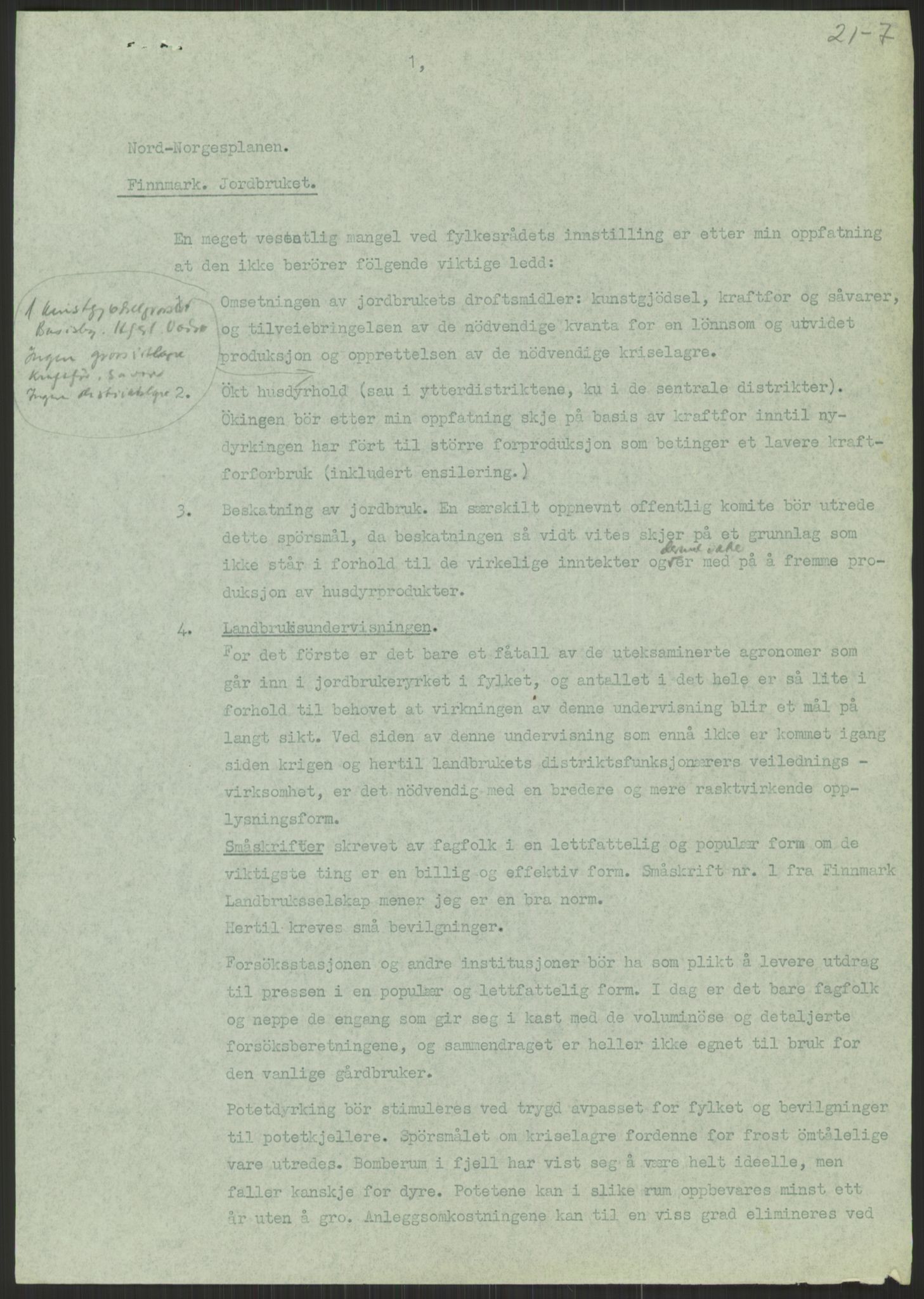 Høyres Hovedorganisasjon, RA/PA-0583/1/D/Dd/L0131: 21 Stortinget/23 Statsministeren. Regjeringen, 1951-1965, p. 1243