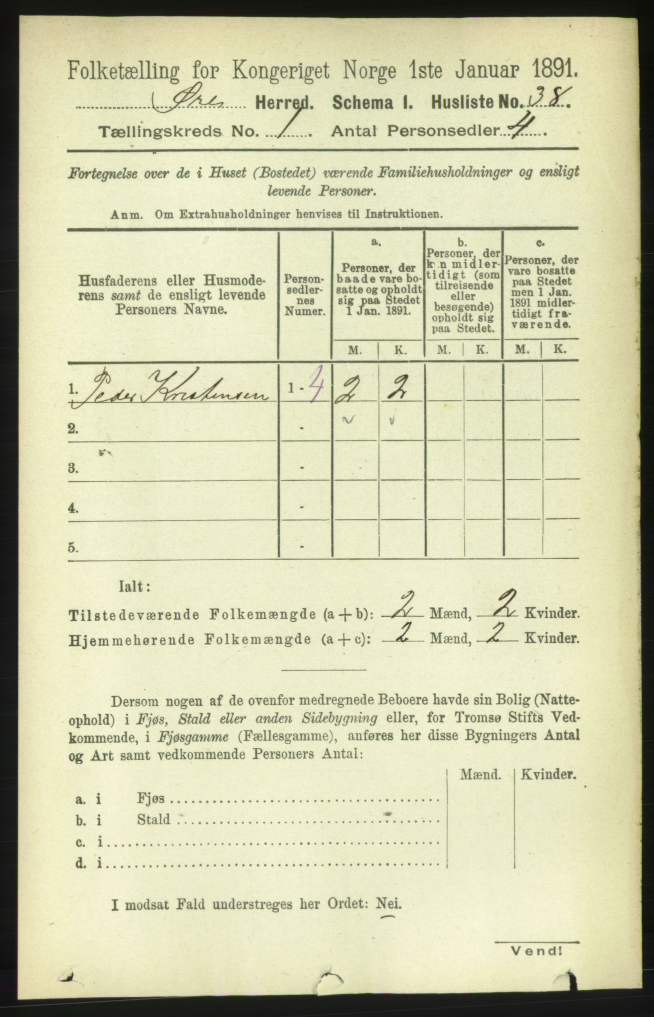 RA, 1891 census for 1558 Øre, 1891, p. 55