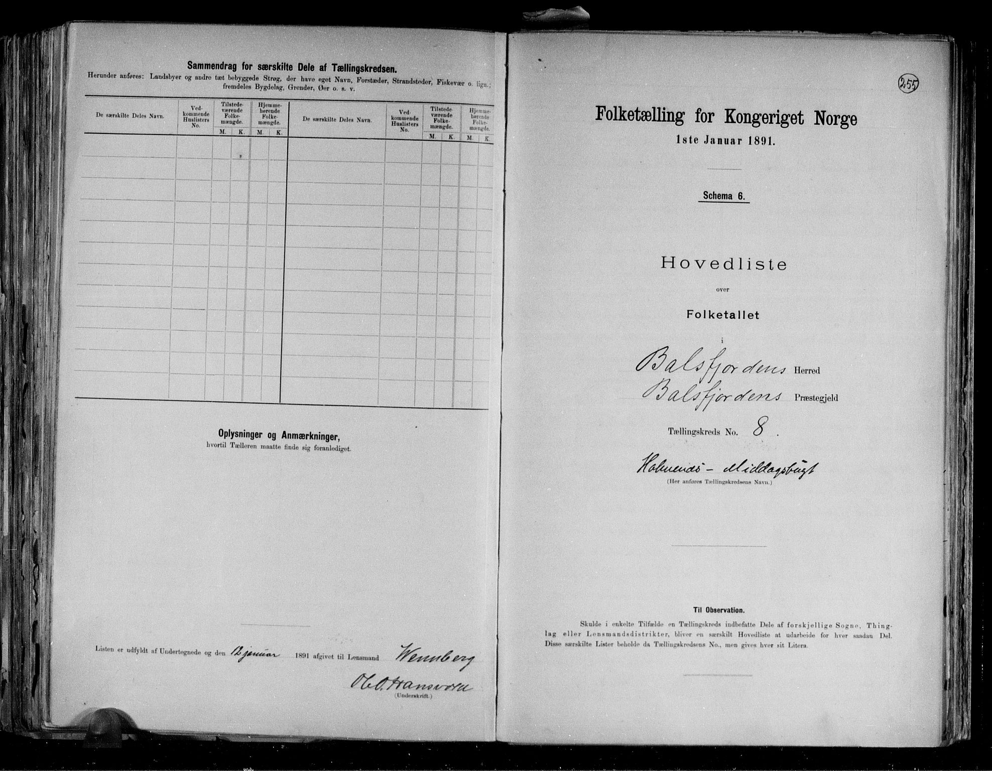 RA, 1891 census for 1933 Balsfjord, 1891, p. 19