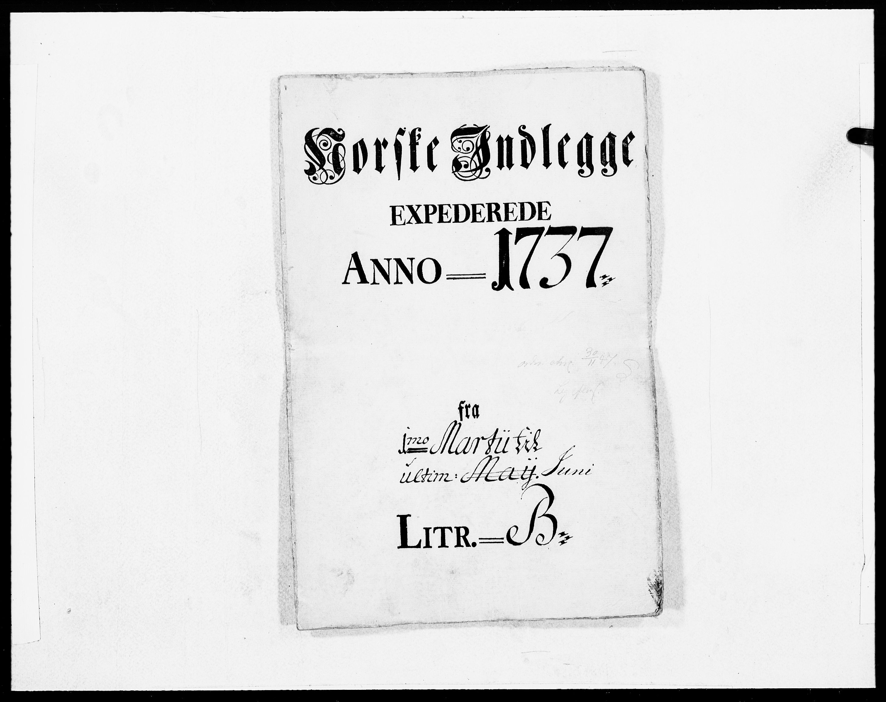 Danske Kanselli 1572-1799, AV/RA-EA-3023/F/Fc/Fcc/Fcca/L0124: Norske innlegg 1572-1799, 1737, p. 212