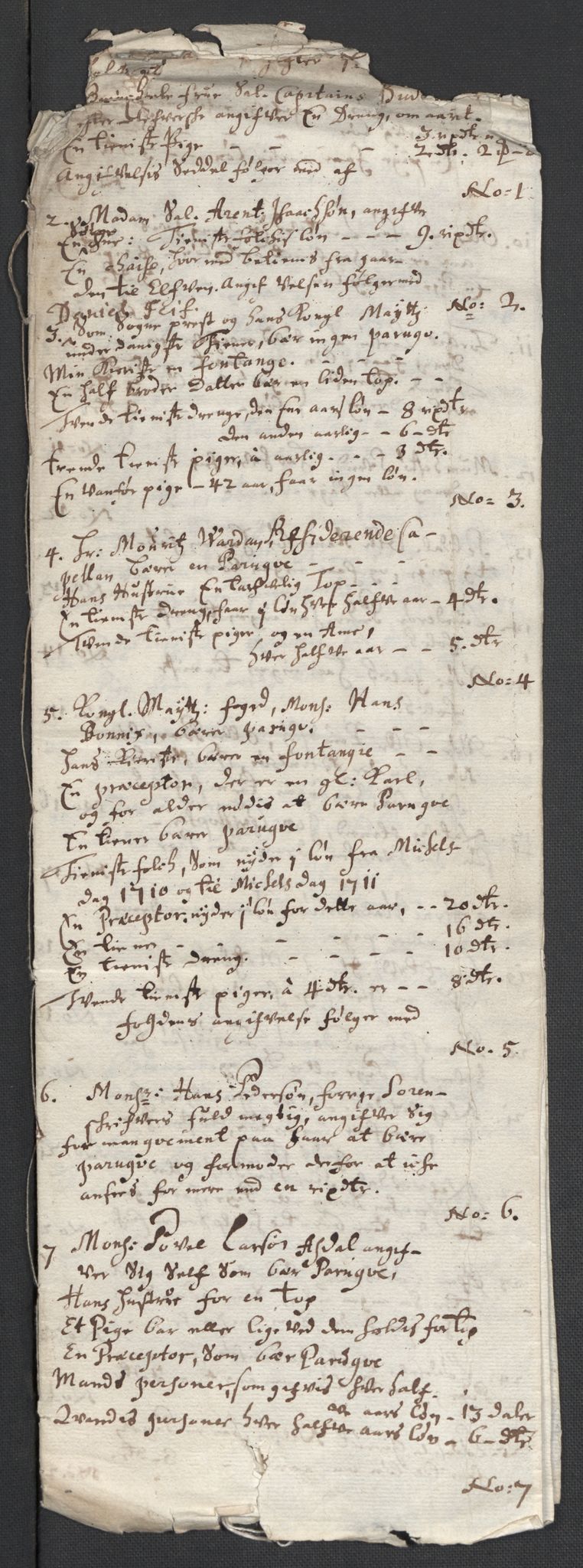 Rentekammeret inntil 1814, Reviderte regnskaper, Fogderegnskap, AV/RA-EA-4092/R39/L2319: Fogderegnskap Nedenes, 1710-1711, p. 645