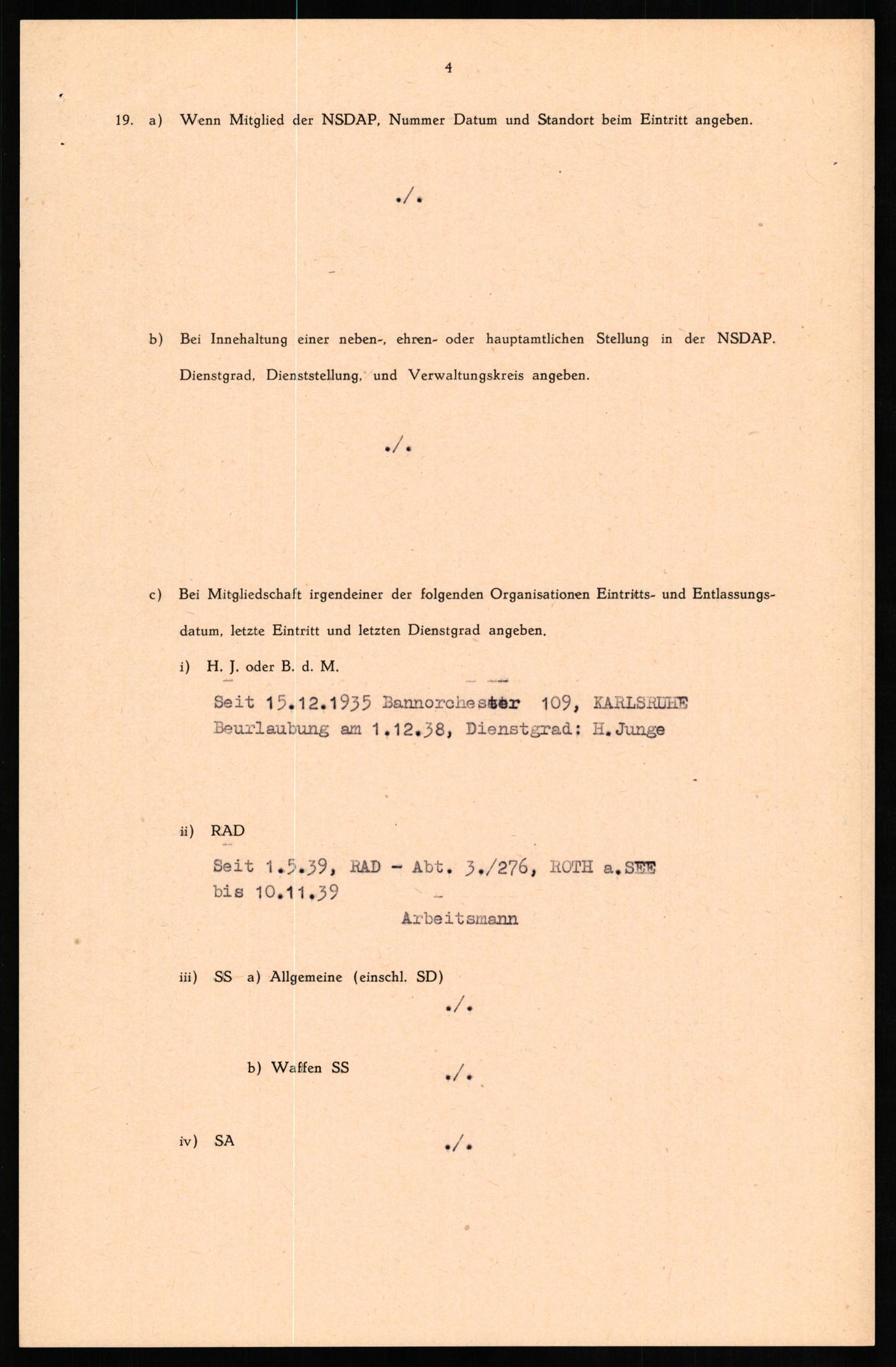 Forsvaret, Forsvarets overkommando II, AV/RA-RAFA-3915/D/Db/L0018: CI Questionaires. Tyske okkupasjonsstyrker i Norge. Tyskere., 1945-1946, p. 482