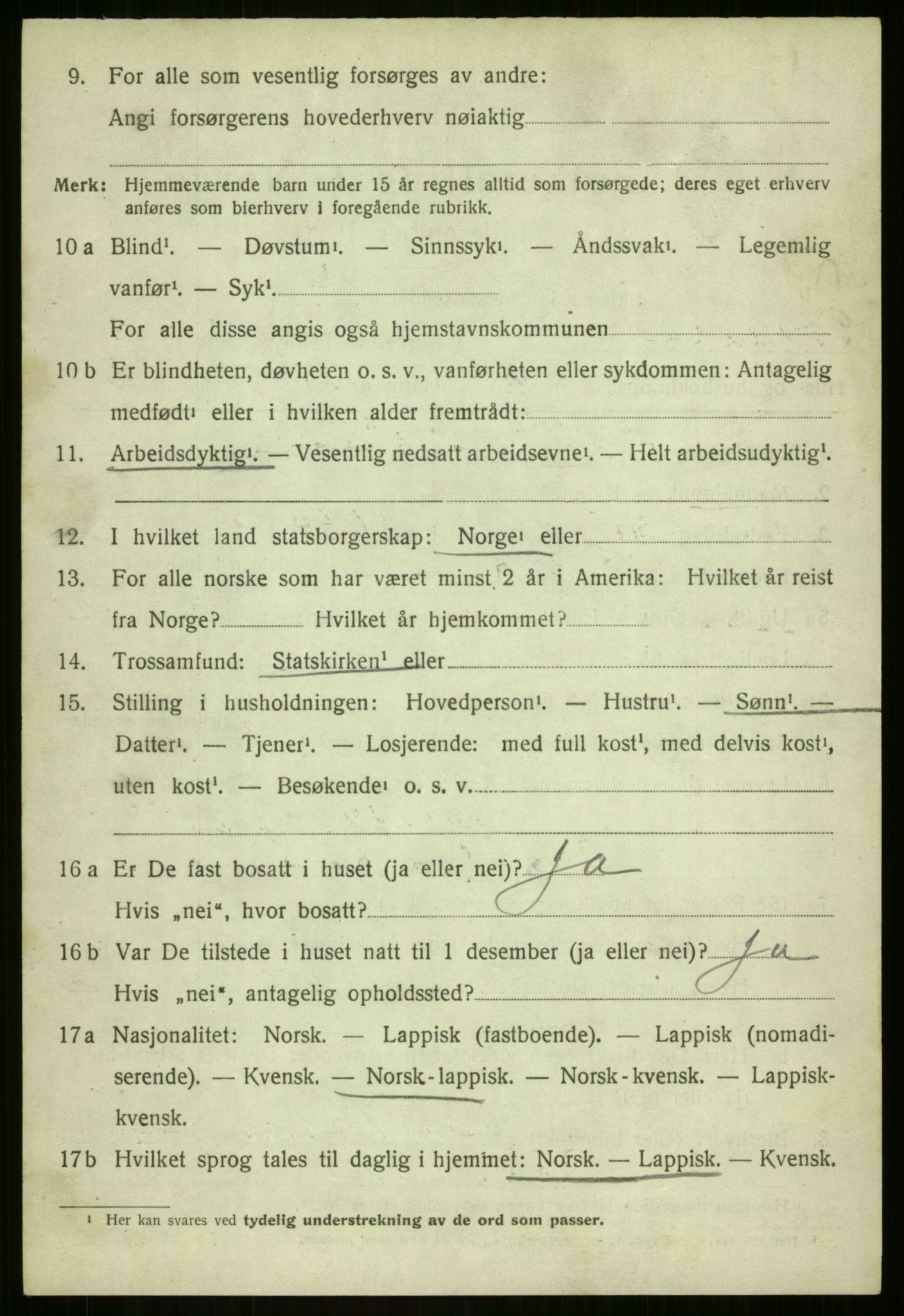 SATØ, 1920 census for Sørreisa, 1920, p. 3424