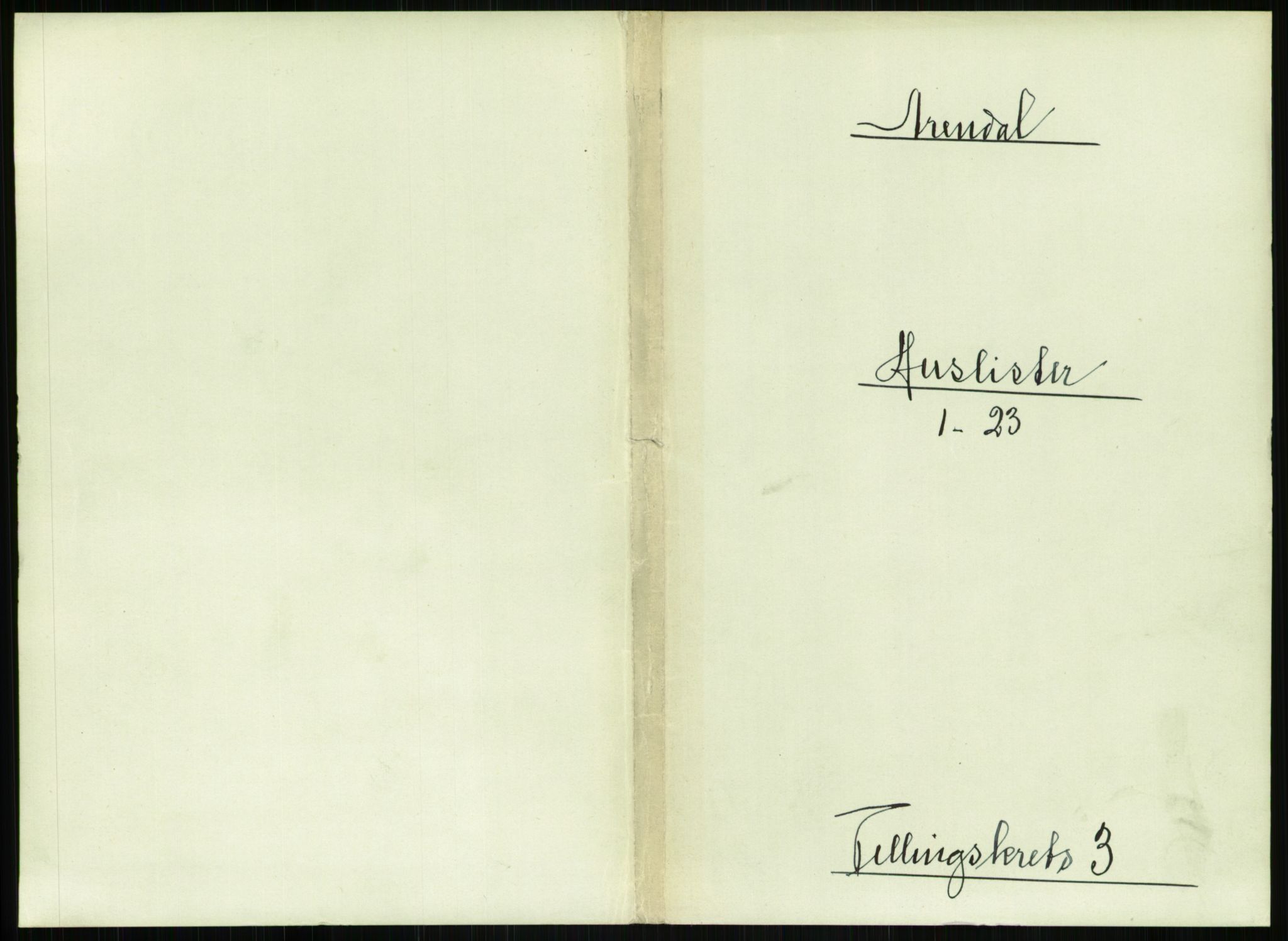 RA, 1891 census for 0903 Arendal, 1891, p. 122