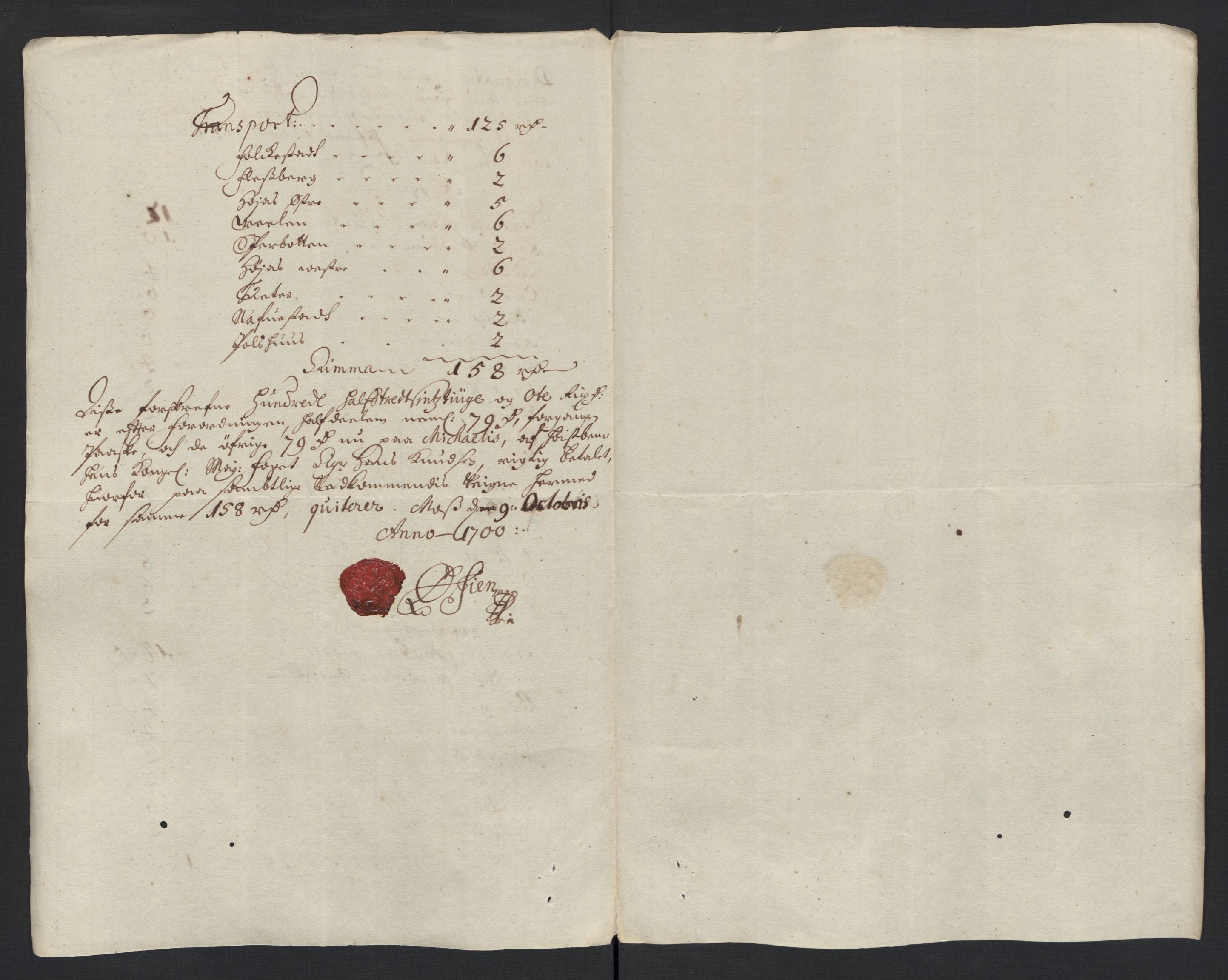 Rentekammeret inntil 1814, Reviderte regnskaper, Fogderegnskap, AV/RA-EA-4092/R04/L0129: Fogderegnskap Moss, Onsøy, Tune, Veme og Åbygge, 1700, p. 413