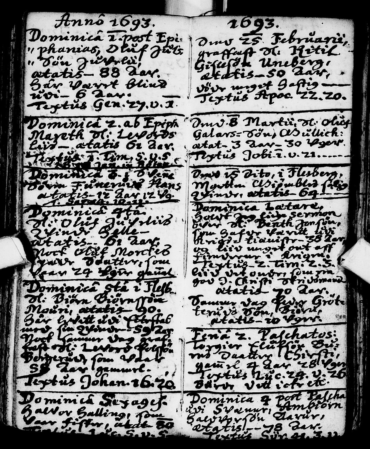 Flesberg kirkebøker, SAKO/A-18/F/Fa/L0001: Parish register (official) no. I 1, 1688-1725