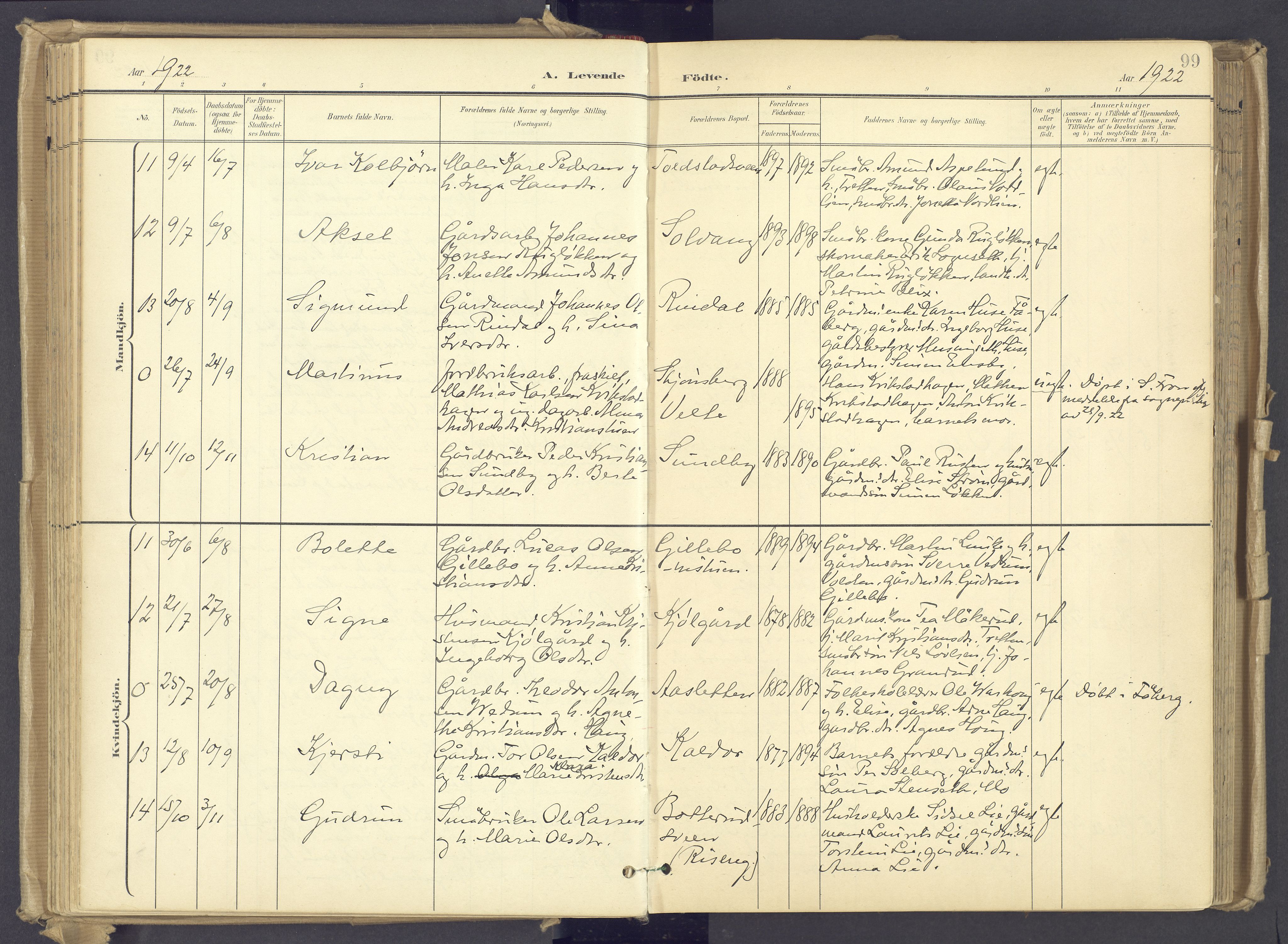 Øyer prestekontor, AV/SAH-PREST-084/H/Ha/Haa/L0012: Parish register (official) no. 12, 1897-1920, p. 99