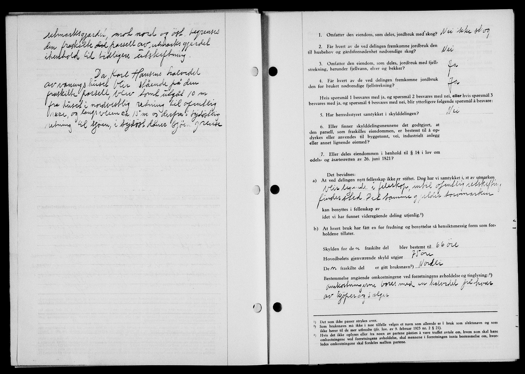 Lofoten sorenskriveri, SAT/A-0017/1/2/2C/L0010a: Mortgage book no. 10a, 1942-1943, Diary no: : 1103/1942