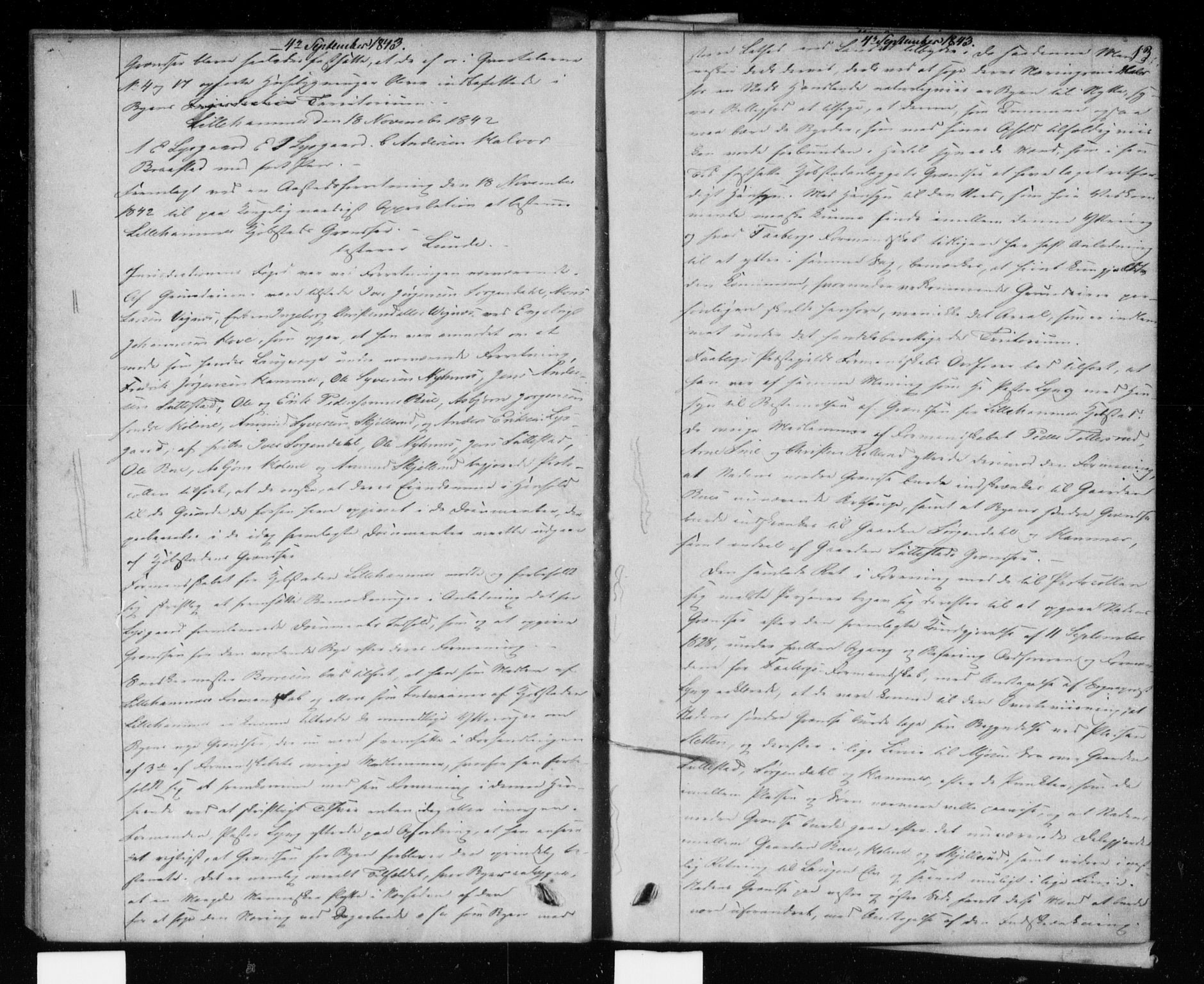 Lillehammer byfogd og byskriver, AV/SAH-TING-040/H/Hb/L0001: Mortgage book no. 1, 1843-1869, p. 12-13