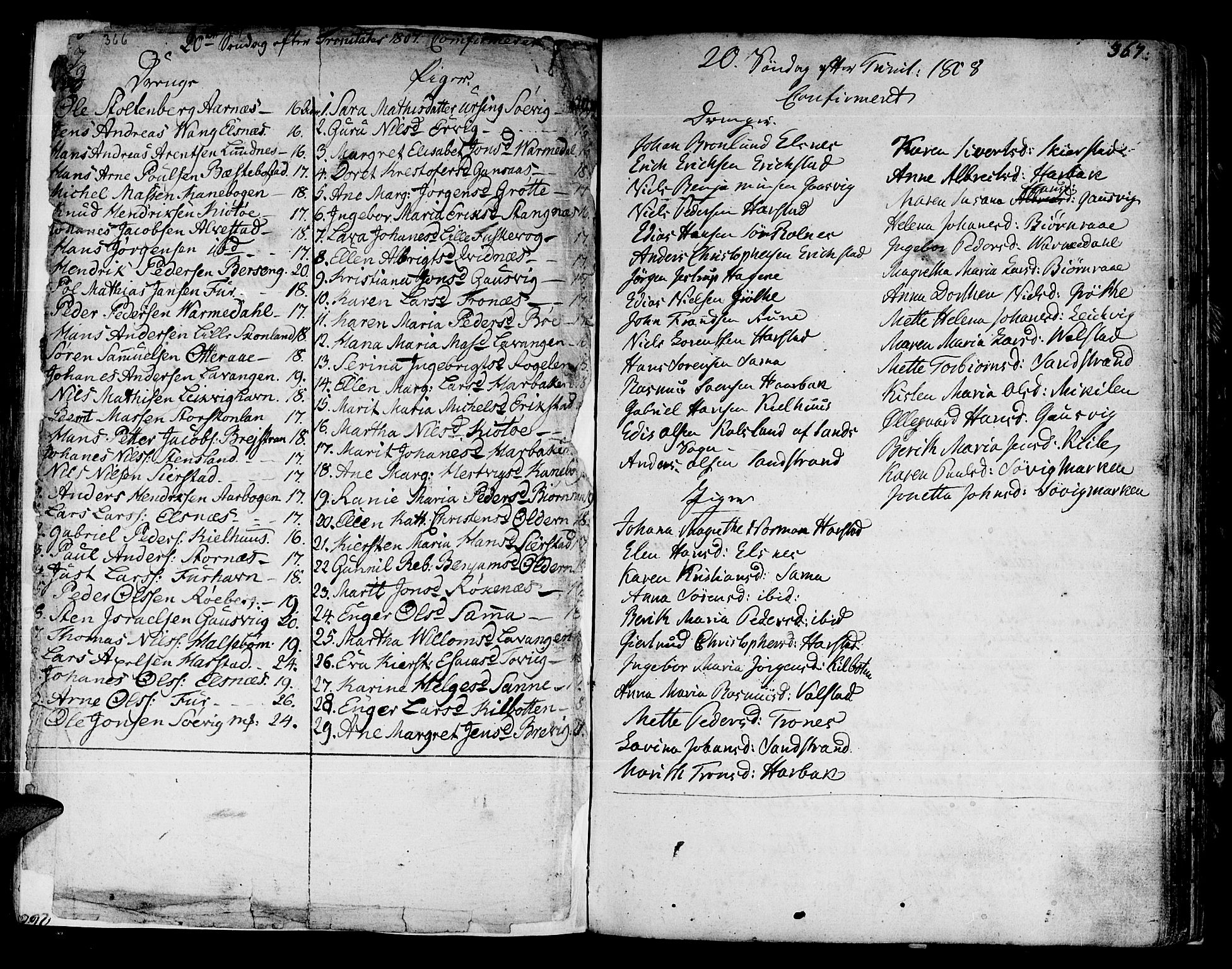 Trondenes sokneprestkontor, SATØ/S-1319/H/Ha/L0003kirke: Parish register (official) no. 3, 1783-1803, p. 366-367