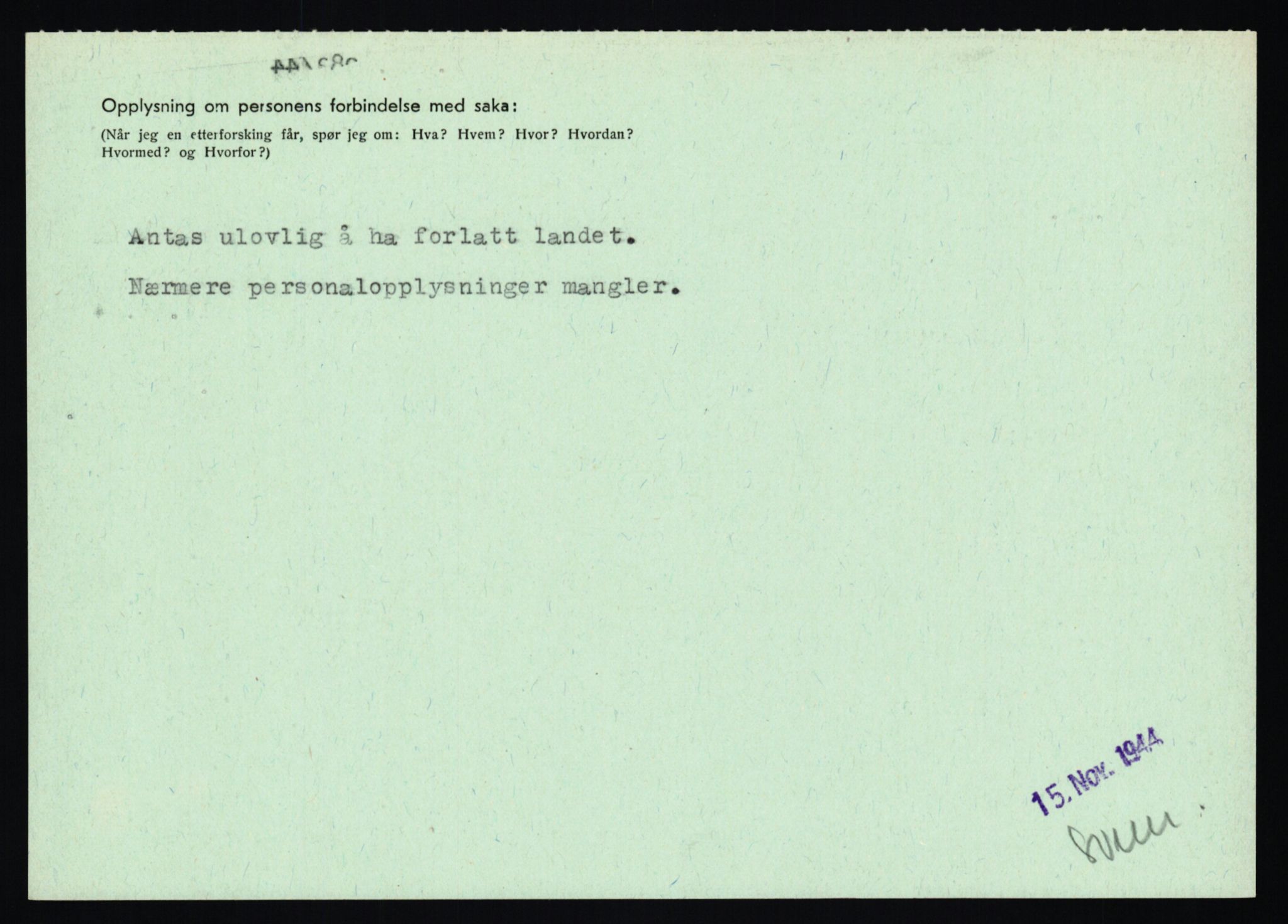 Statspolitiet - Hovedkontoret / Osloavdelingen, AV/RA-S-1329/C/Ca/L0009: Knutsen - Limstrand, 1943-1945, p. 4724