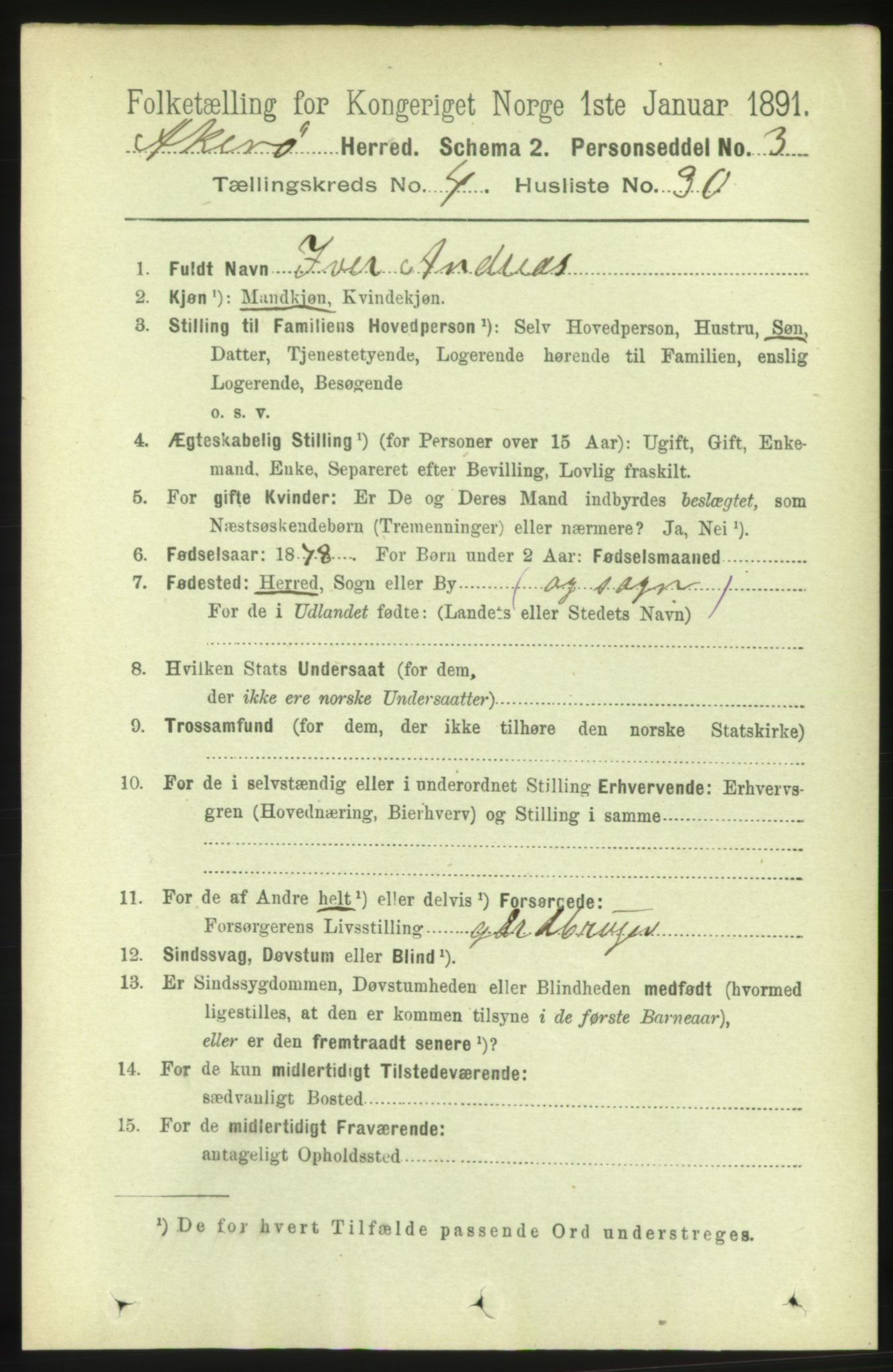 RA, 1891 census for 1545 Aukra, 1891, p. 1817