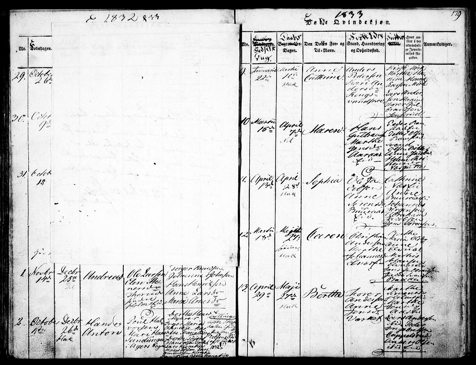 Nittedal prestekontor Kirkebøker, AV/SAO-A-10365a/F/Fa/L0003: Parish register (official) no. I 3, 1814-1836, p. 179