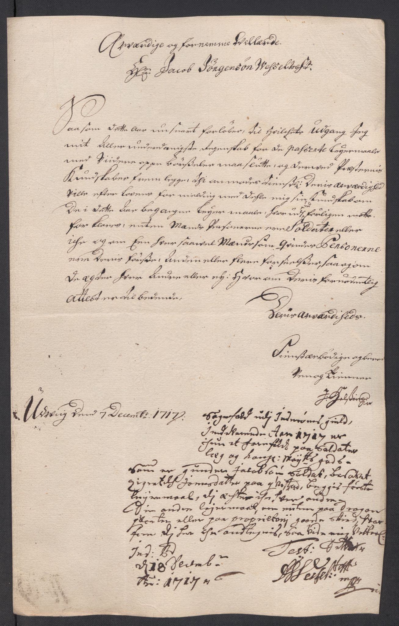 Rentekammeret inntil 1814, Reviderte regnskaper, Fogderegnskap, AV/RA-EA-4092/R63/L4325: Fogderegnskap Inderøy, 1717, p. 225