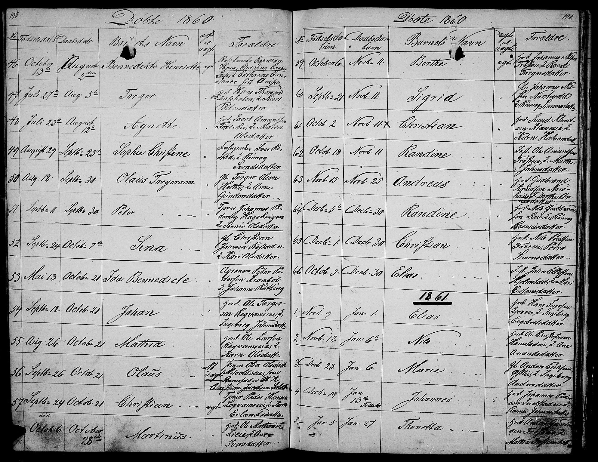Gausdal prestekontor, SAH/PREST-090/H/Ha/Hab/L0003: Parish register (copy) no. 3, 1829-1864, p. 195-196