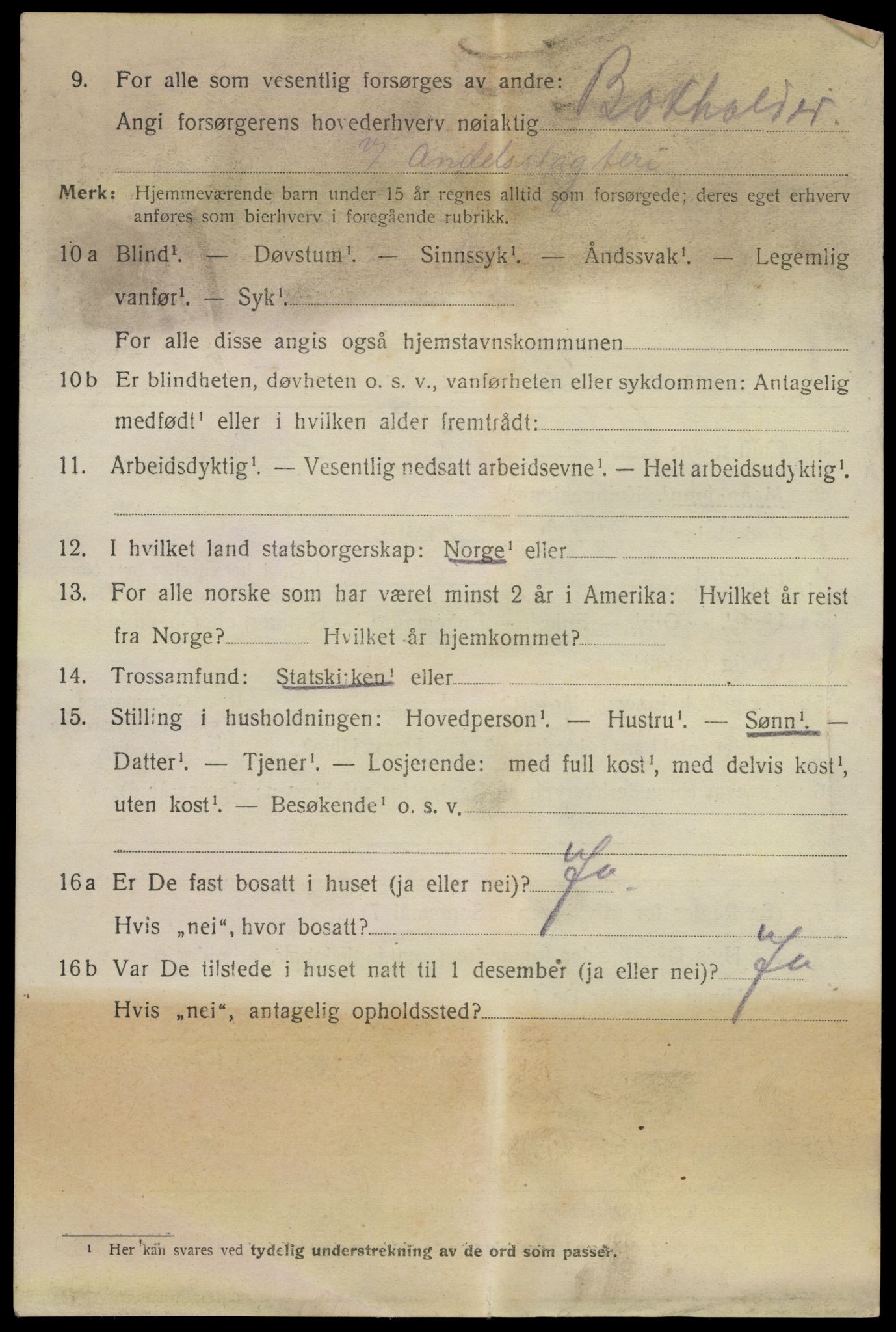 SAKO, 1920 census for Horten, 1920, p. 16258