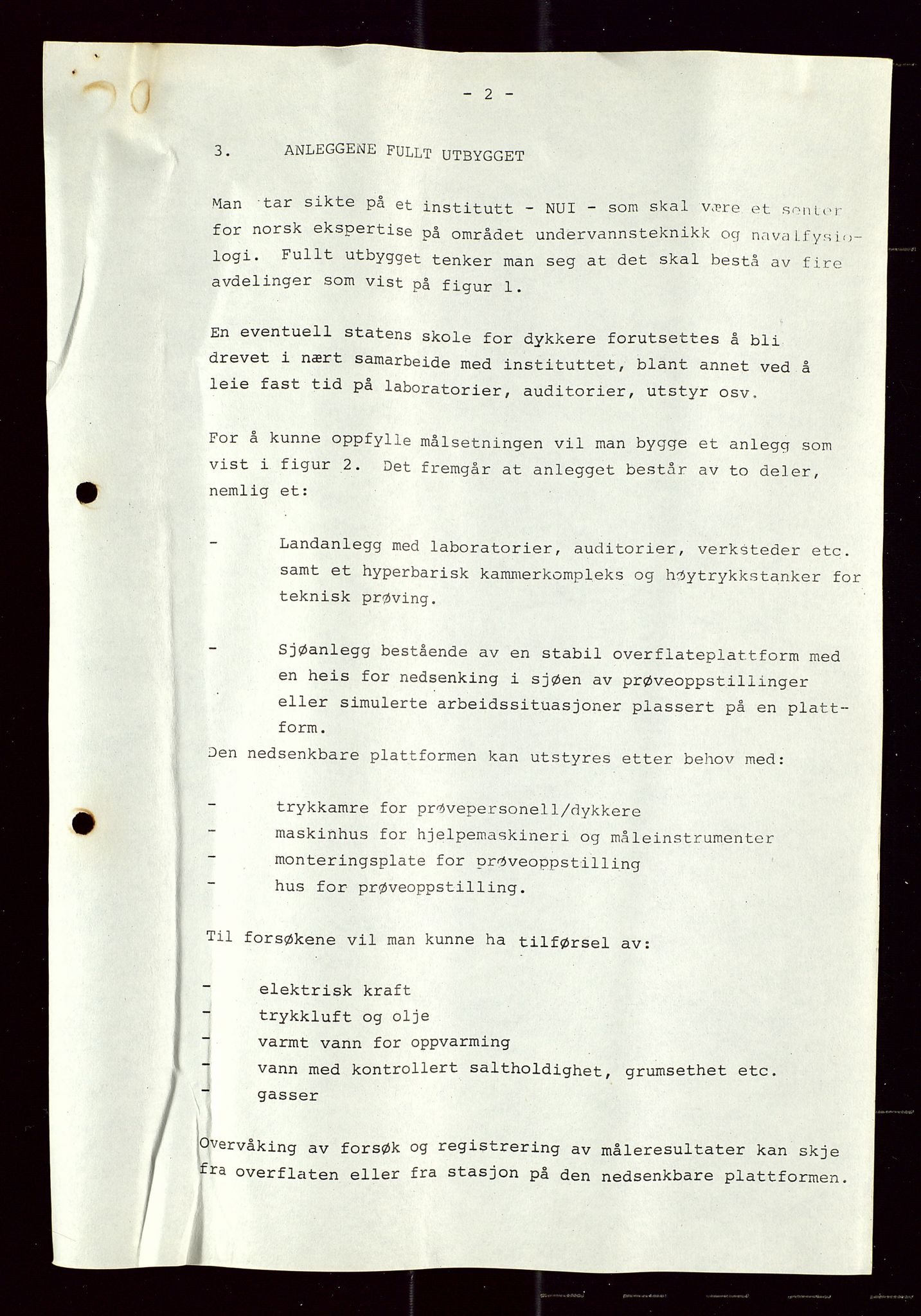 Industridepartementet, Oljekontoret, AV/SAST-A-101348/Di/L0005: DWP, 761 forskning/teknologi, 2 prot. DWP feasibility study, 1972-1975, p. 187