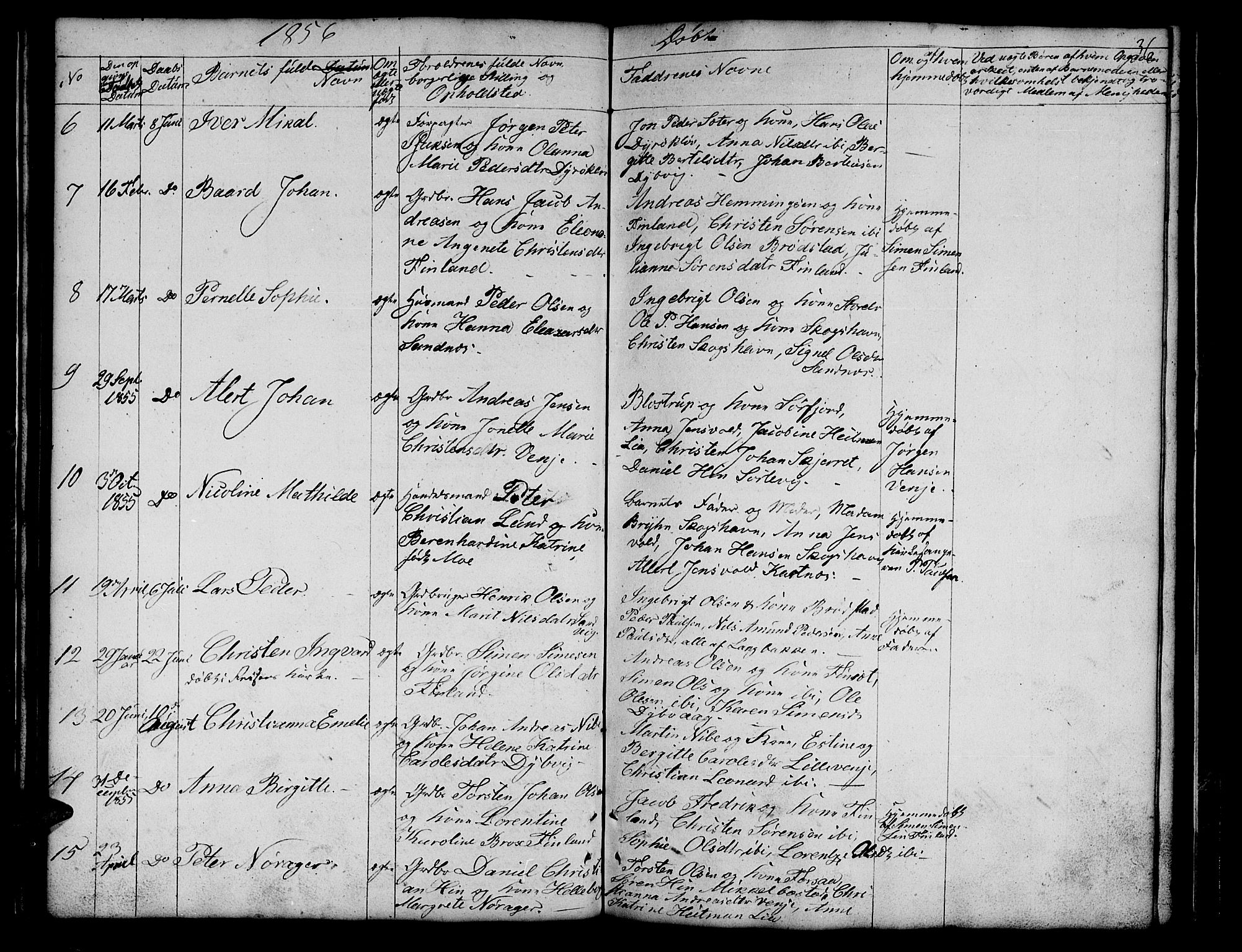 Tranøy sokneprestkontor, AV/SATØ-S-1313/I/Ia/Iab/L0011klokker: Parish register (copy) no. 11, 1845-1859, p. 36