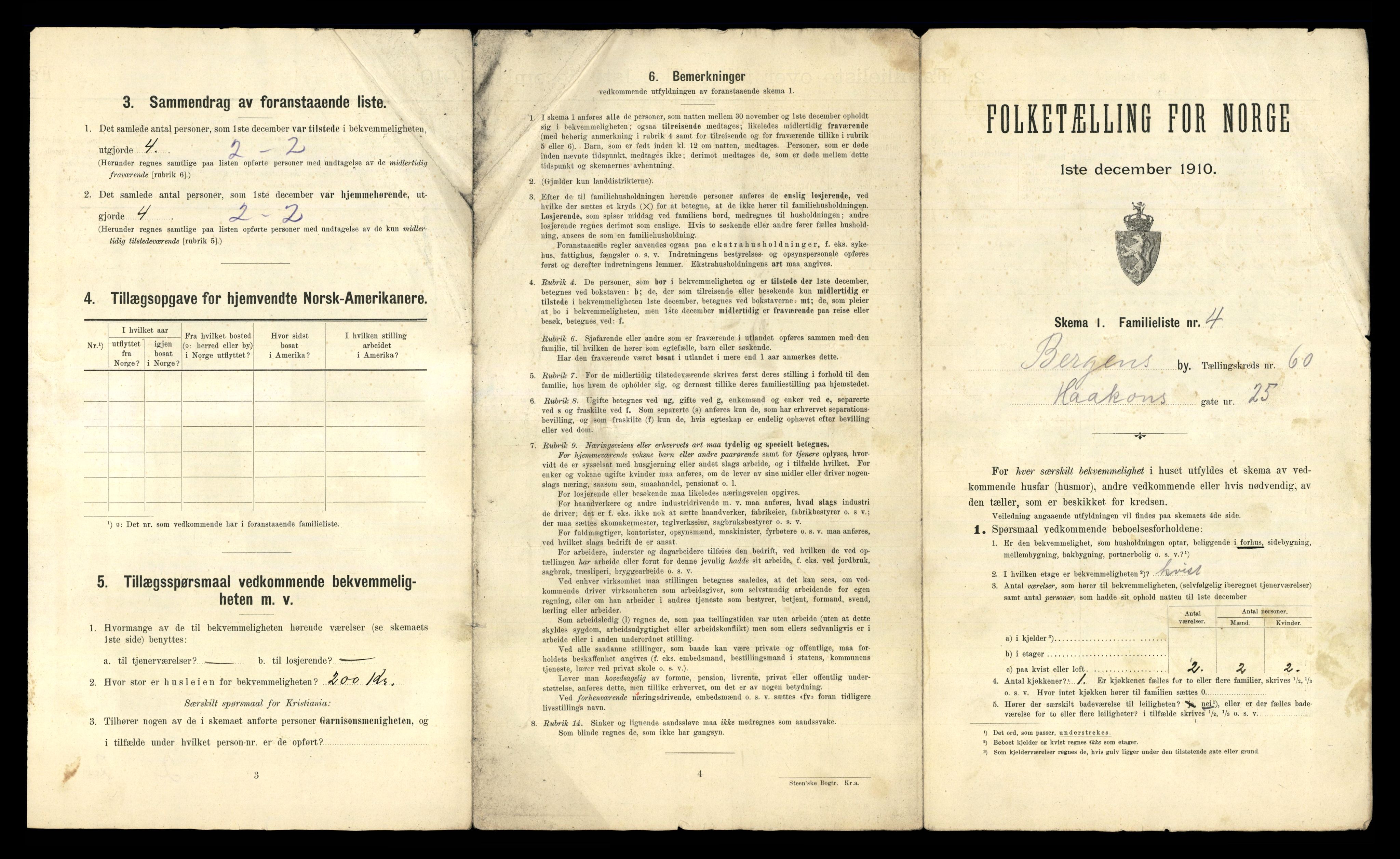 RA, 1910 census for Bergen, 1910, p. 20951