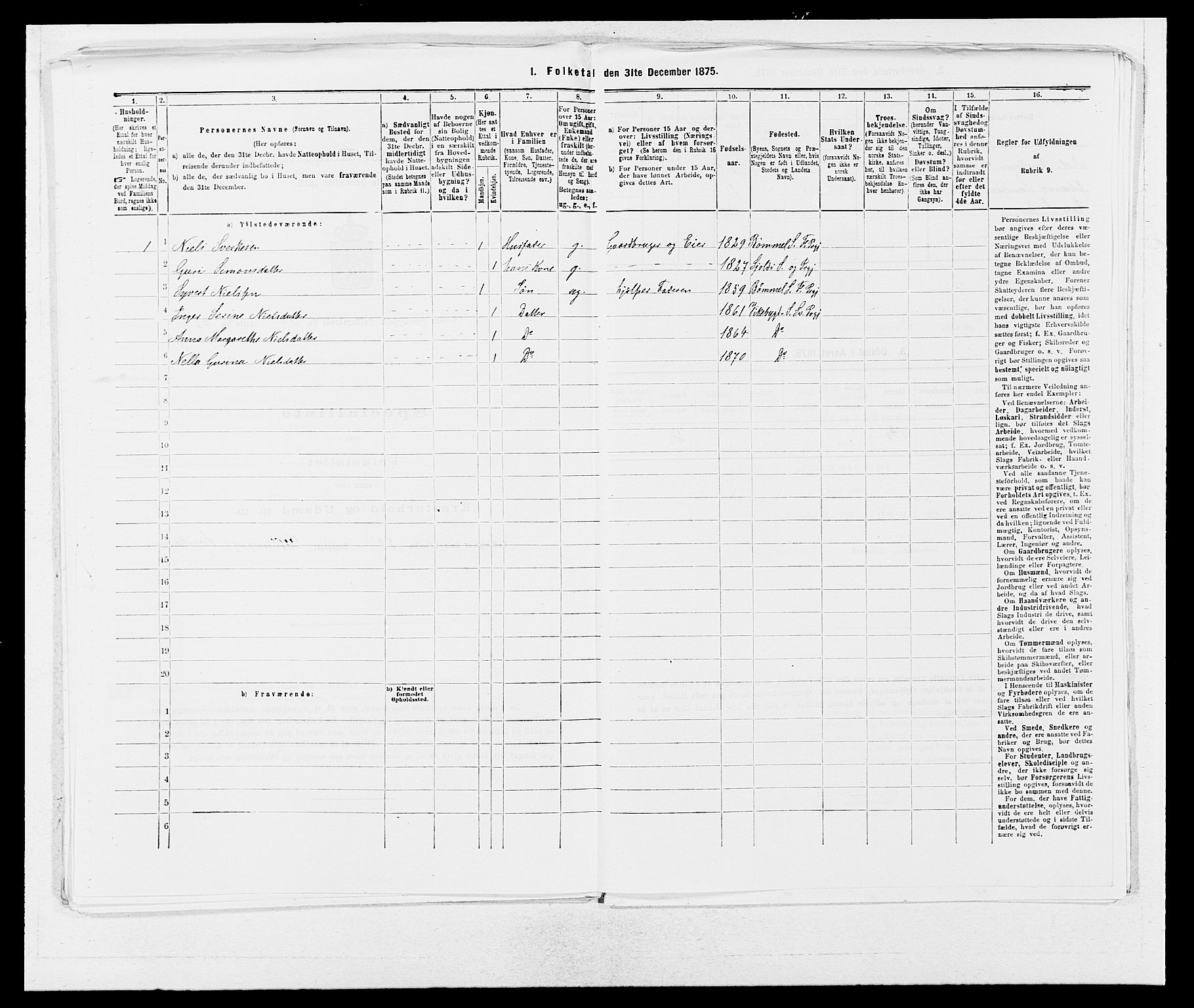 SAB, 1875 census for 1216P Sveio, 1875, p. 380