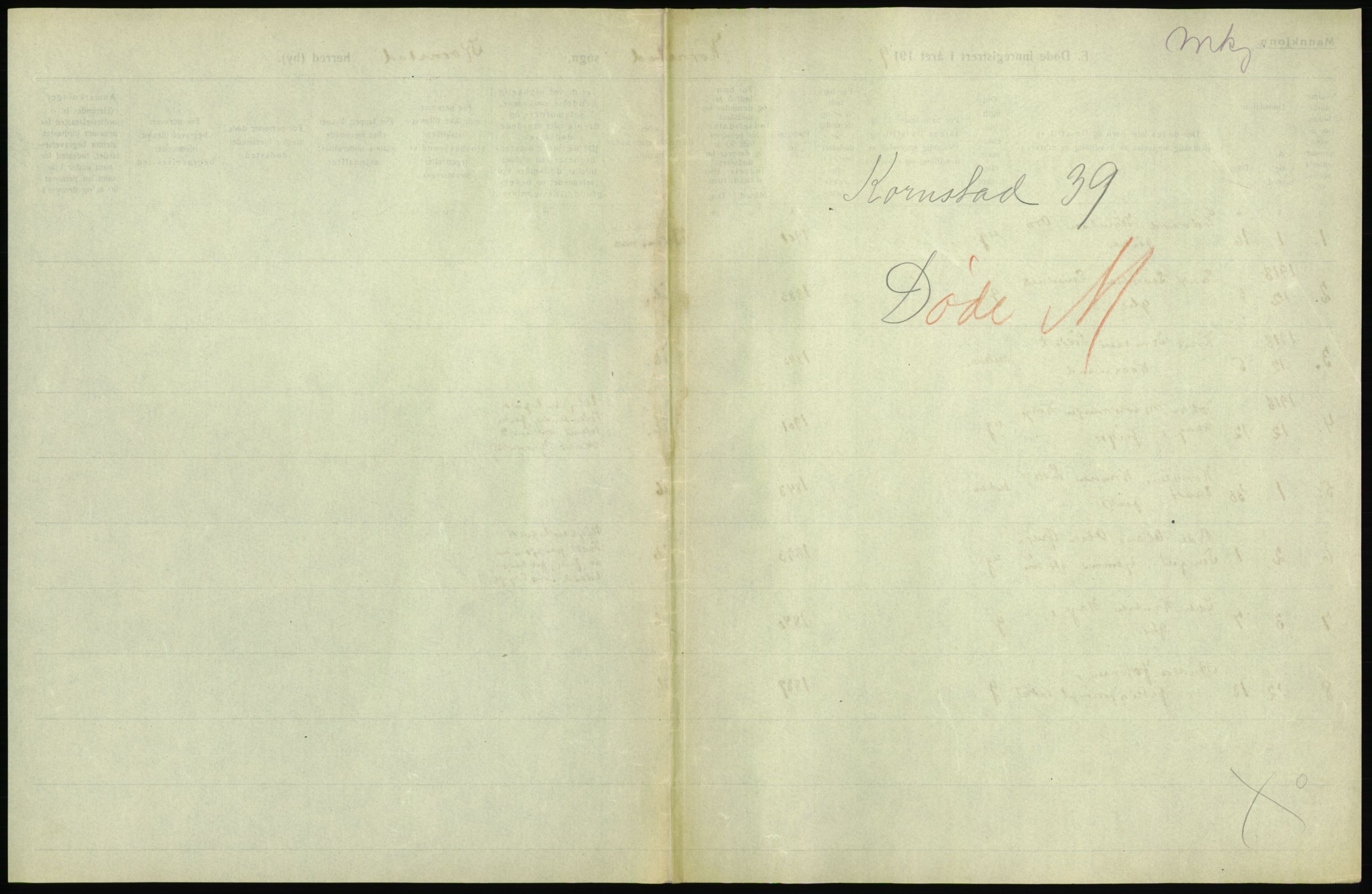 Statistisk sentralbyrå, Sosiodemografiske emner, Befolkning, AV/RA-S-2228/D/Df/Dfb/Dfbi/L0042: Møre fylke: Døde. Bygder og byer., 1919, p. 167