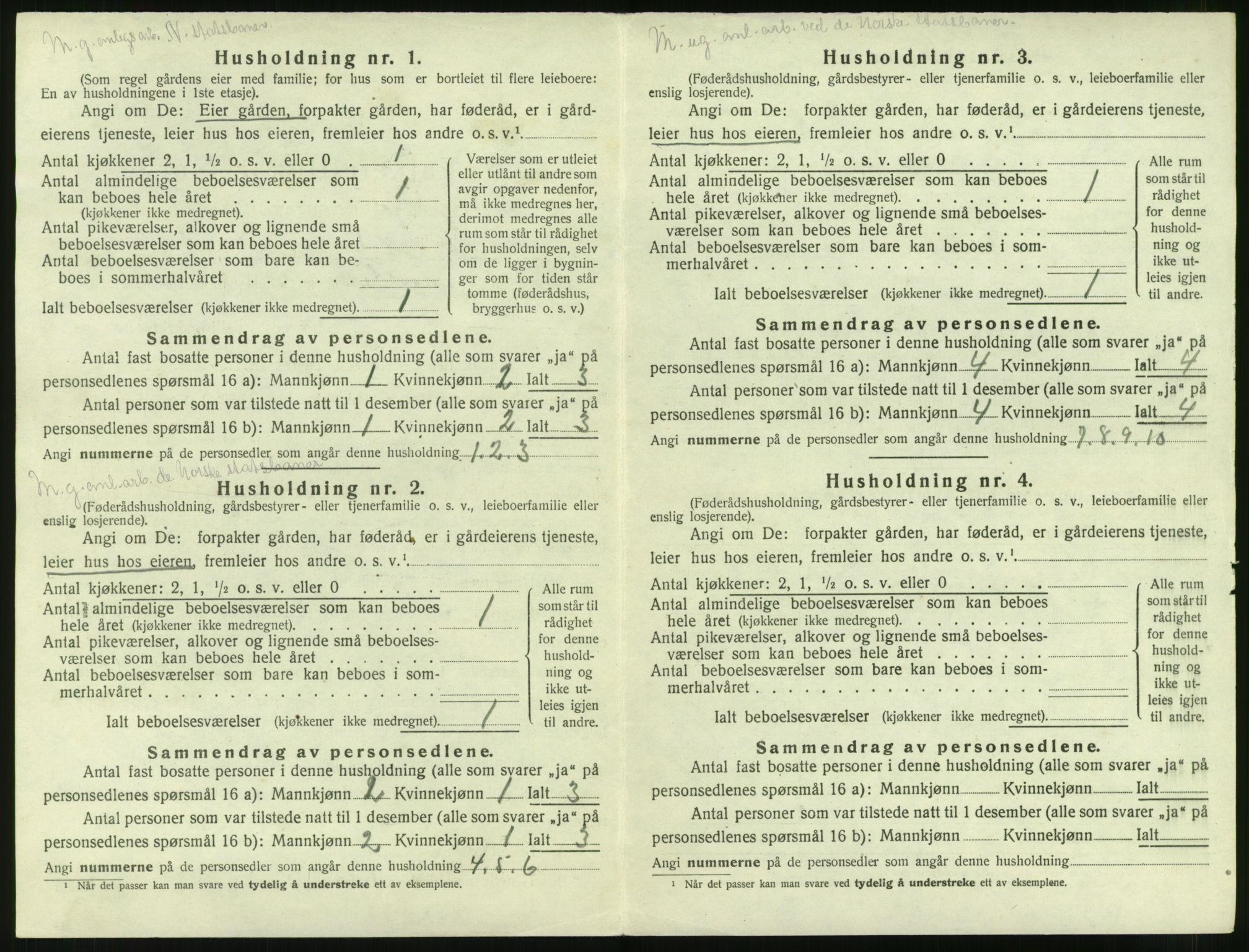 SAT, 1920 census for Grytten, 1920, p. 787