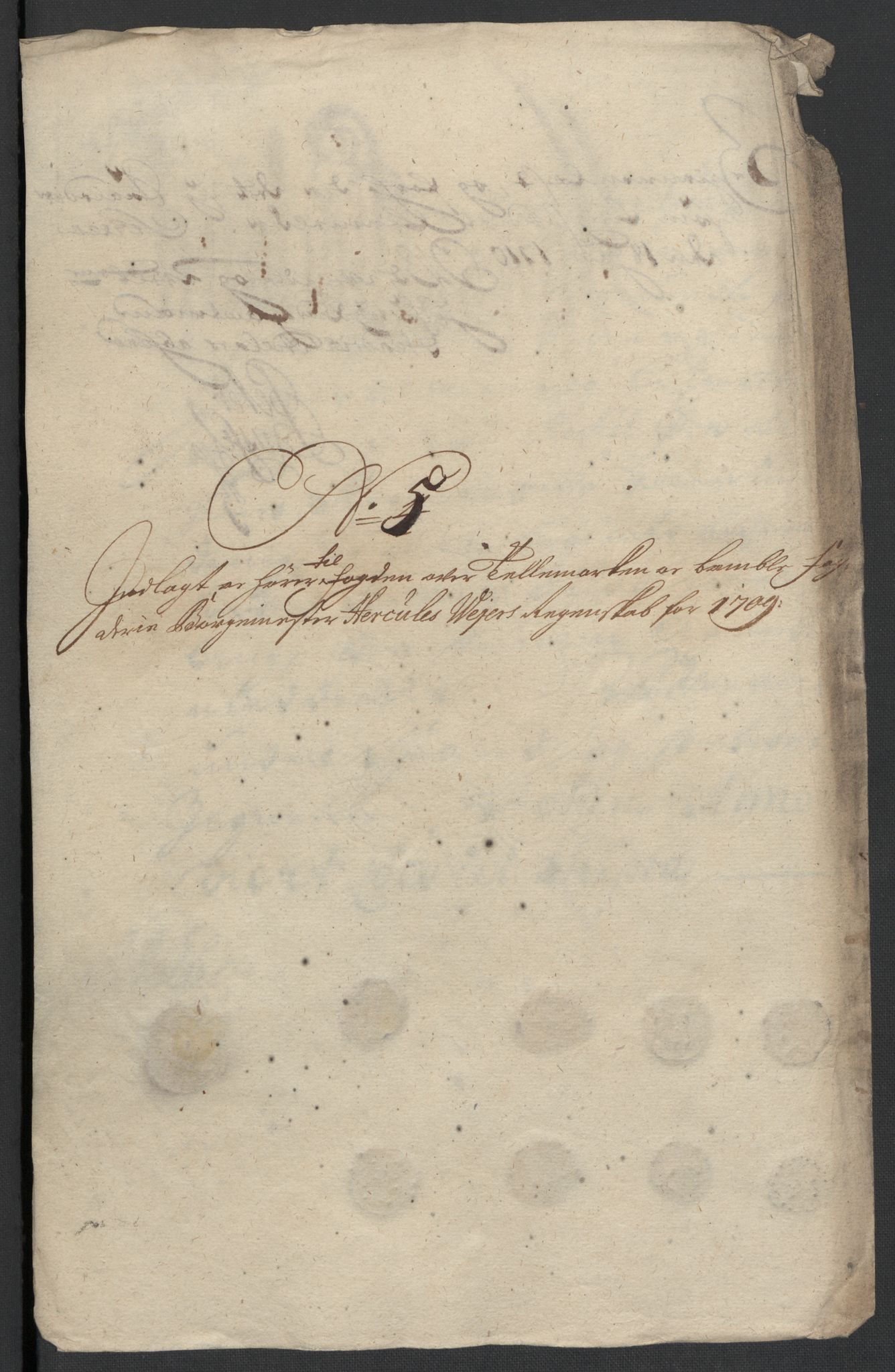 Rentekammeret inntil 1814, Reviderte regnskaper, Fogderegnskap, AV/RA-EA-4092/R36/L2118: Fogderegnskap Øvre og Nedre Telemark og Bamble, 1708-1709, p. 196