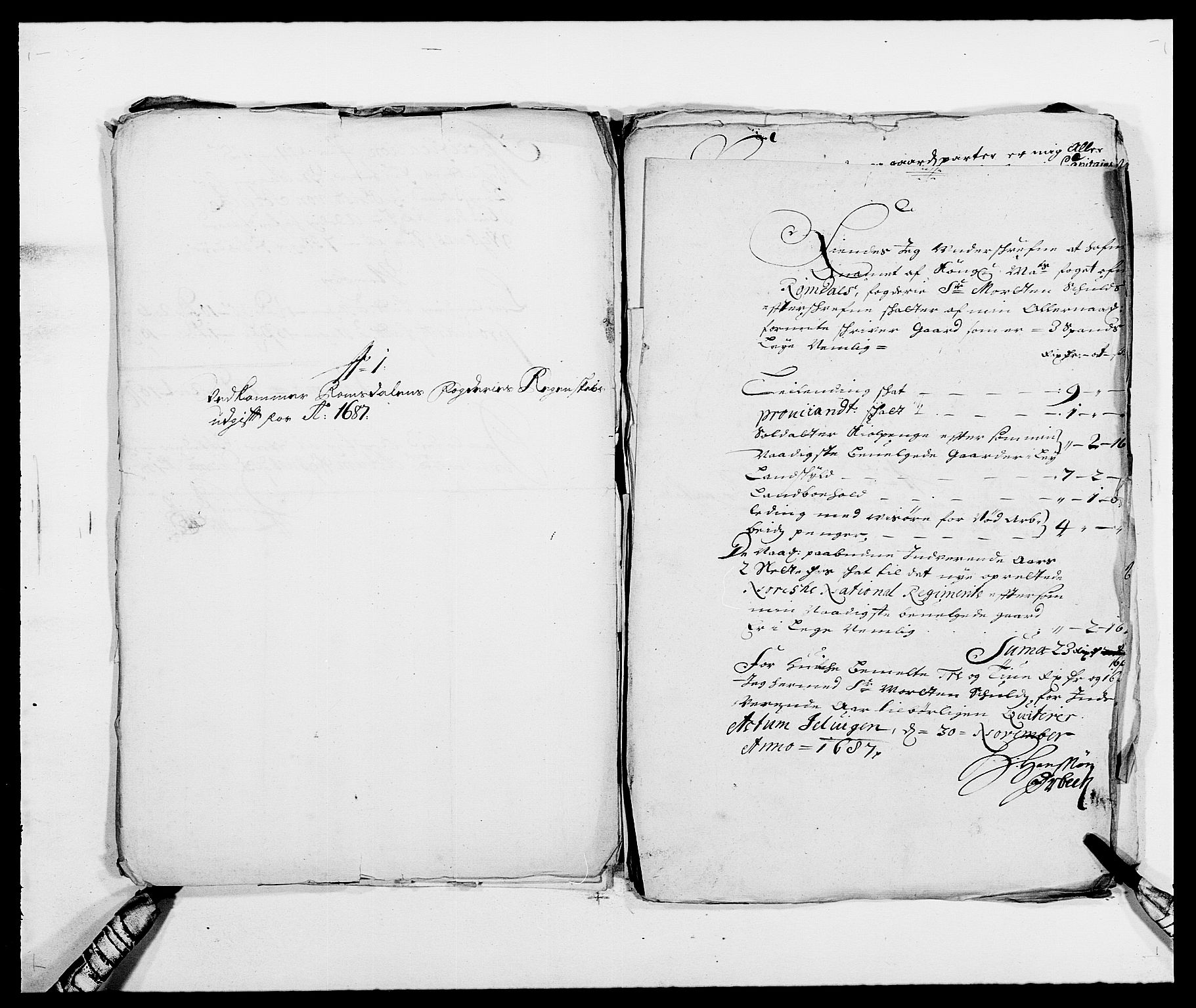 Rentekammeret inntil 1814, Reviderte regnskaper, Fogderegnskap, RA/EA-4092/R55/L3648: Fogderegnskap Romsdal, 1687-1689, p. 140
