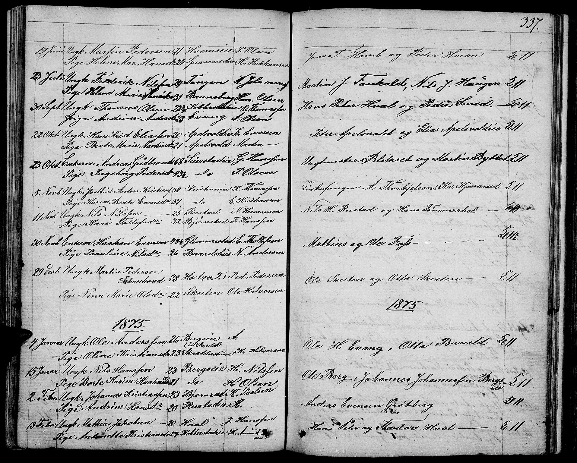Østre Toten prestekontor, SAH/PREST-104/H/Ha/Hab/L0004: Parish register (copy) no. 4, 1858-1886, p. 337