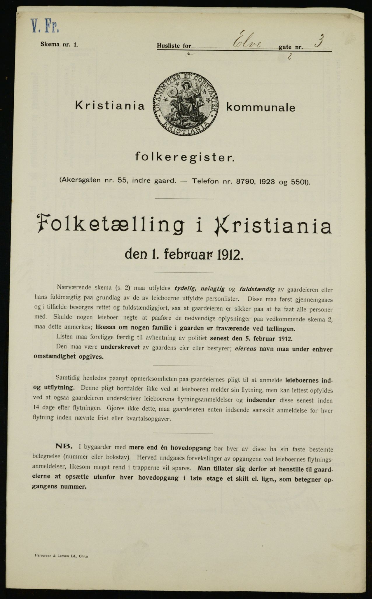 OBA, Municipal Census 1912 for Kristiania, 1912, p. 20831