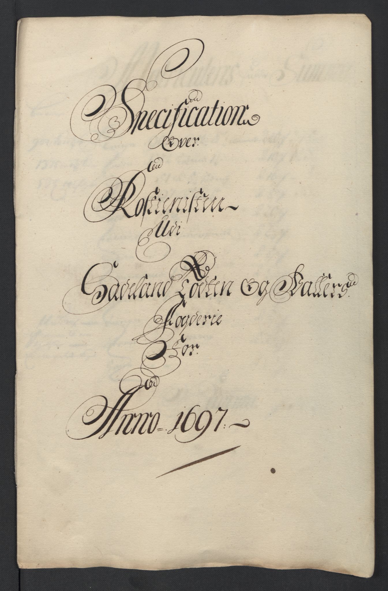 Rentekammeret inntil 1814, Reviderte regnskaper, Fogderegnskap, RA/EA-4092/R18/L1295: Fogderegnskap Hadeland, Toten og Valdres, 1697, p. 227