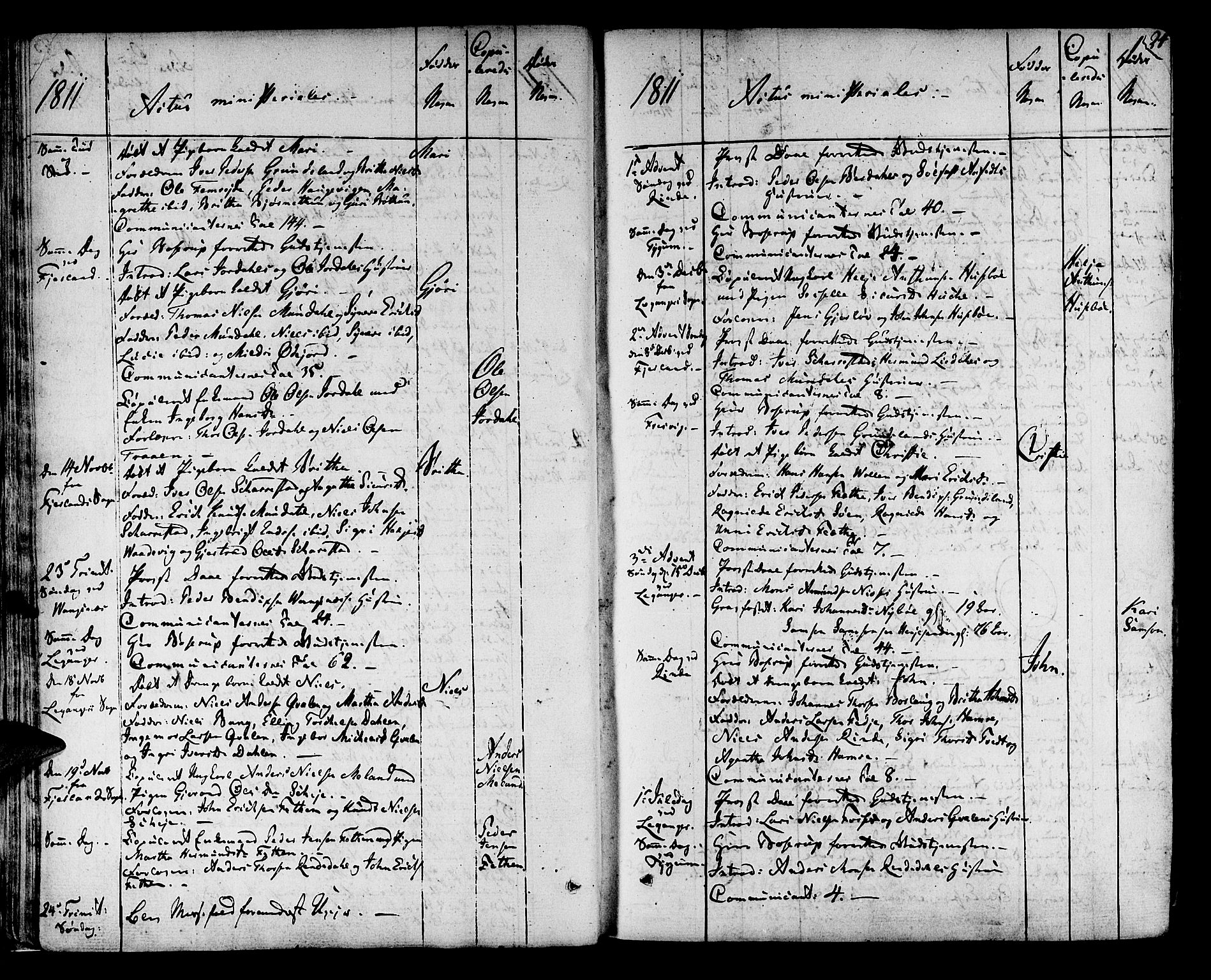 Leikanger sokneprestembete, AV/SAB-A-81001/H/Haa/Haaa/L0006: Parish register (official) no. A 6, 1810-1838, p. 24