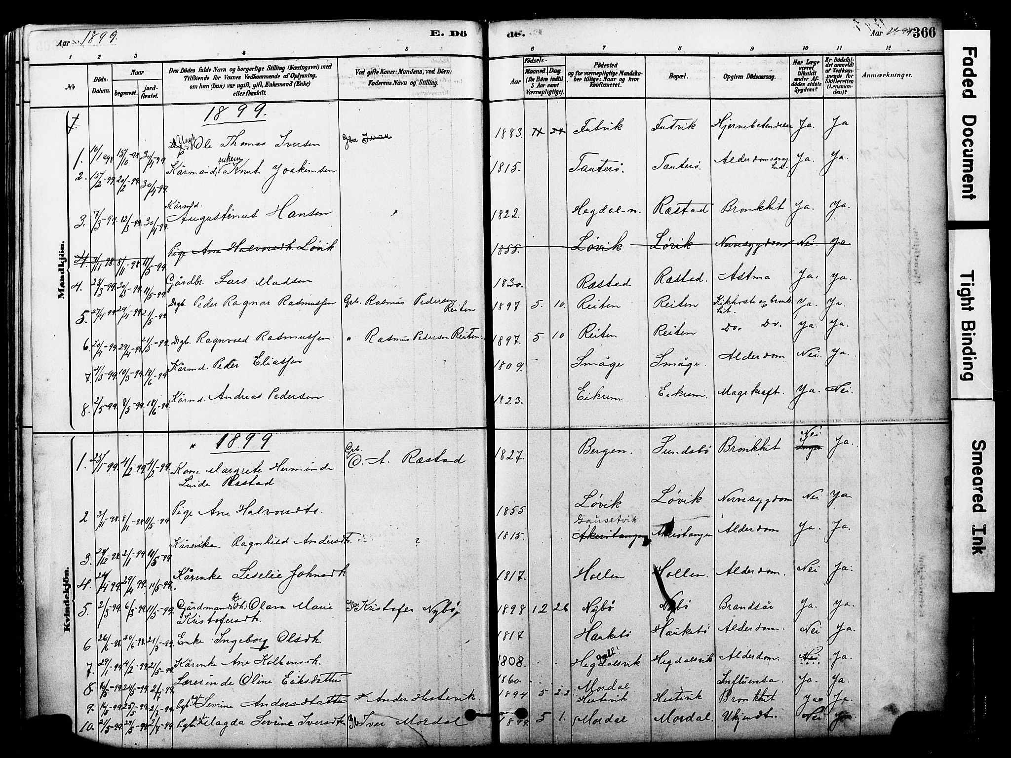 Ministerialprotokoller, klokkerbøker og fødselsregistre - Møre og Romsdal, AV/SAT-A-1454/560/L0721: Parish register (official) no. 560A05, 1878-1917, p. 366