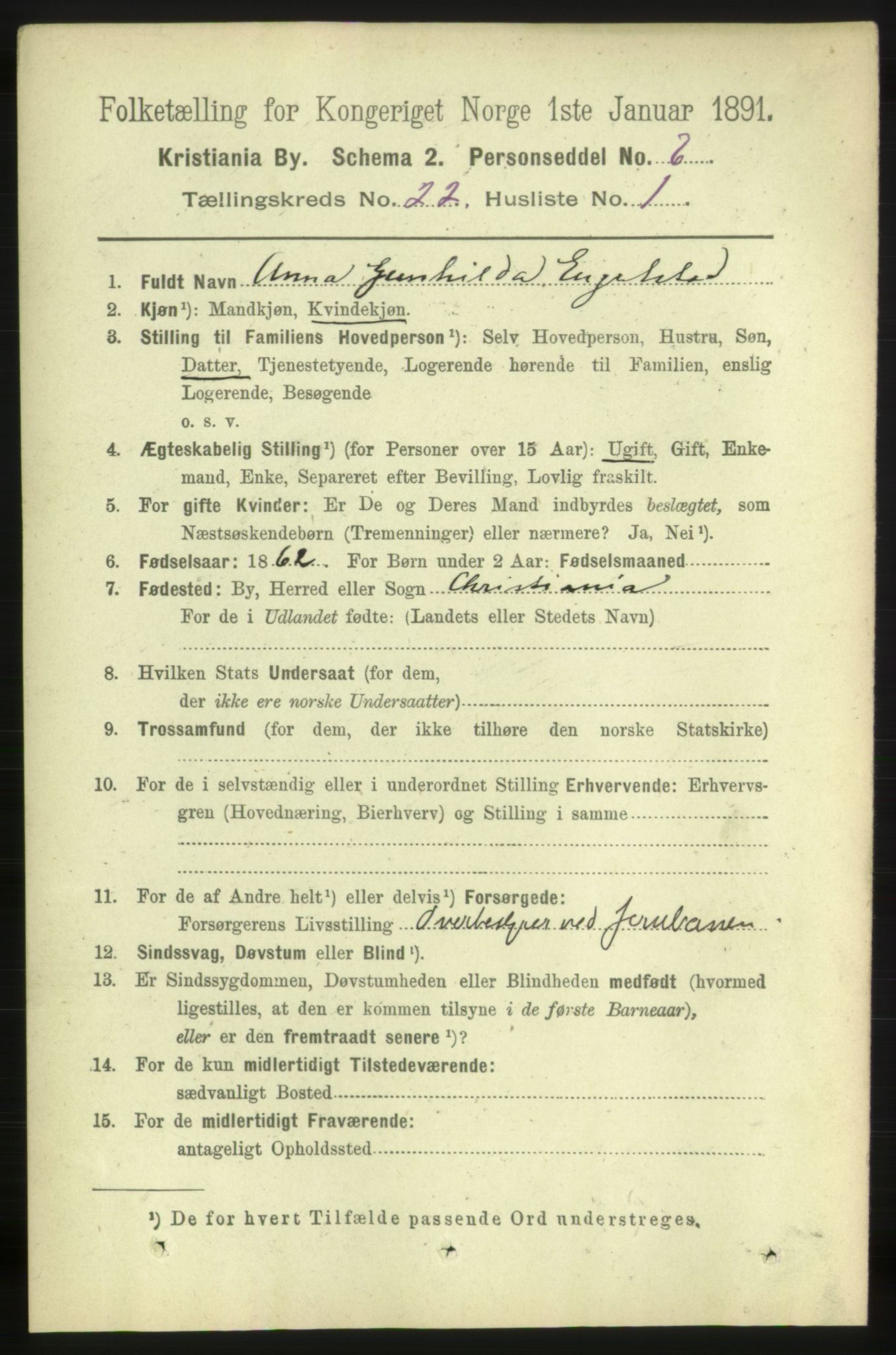 RA, 1891 census for 0301 Kristiania, 1891, p. 10868