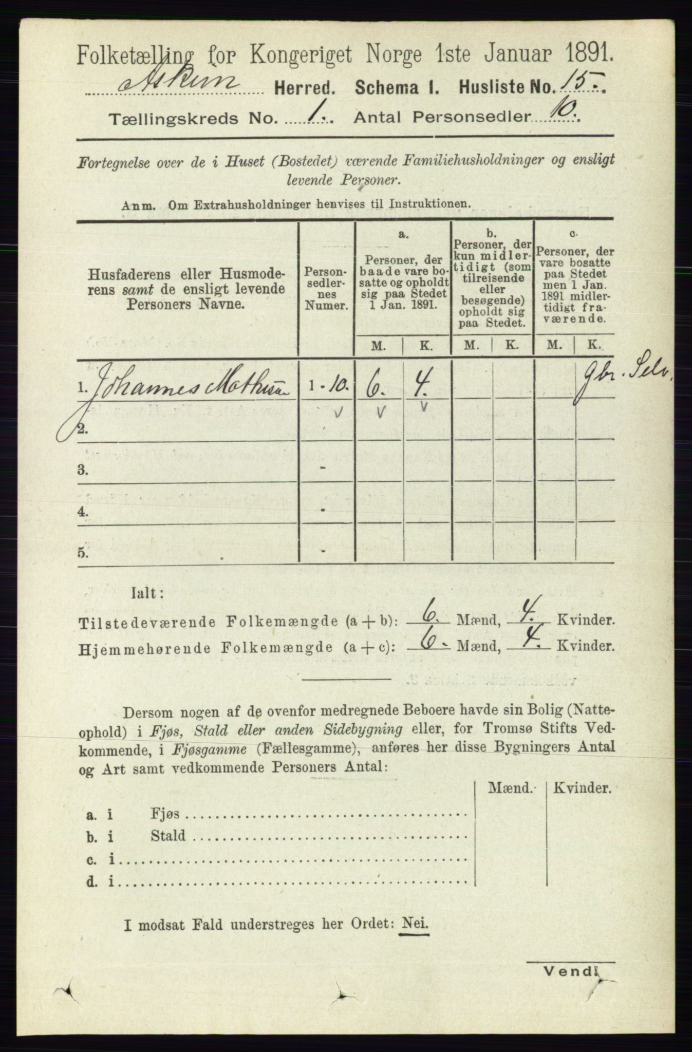 RA, 1891 census for 0124 Askim, 1891, p. 56