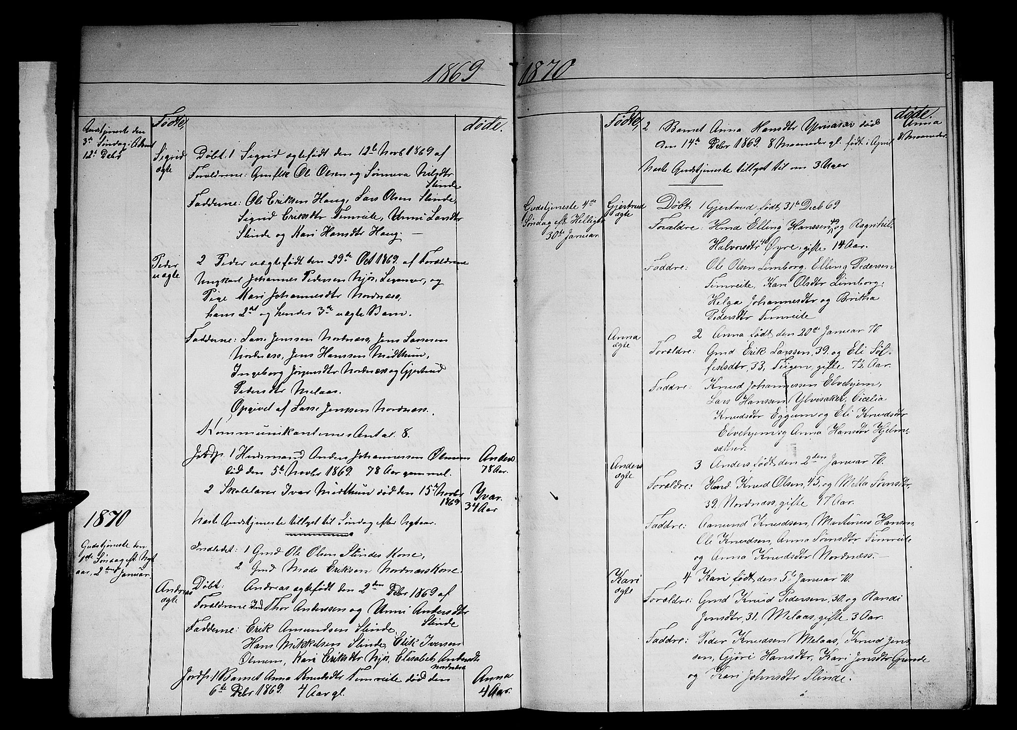 Sogndal sokneprestembete, SAB/A-81301/H/Hab/Habc/L0001: Parish register (copy) no. C 1, 1868-1883, p. 11