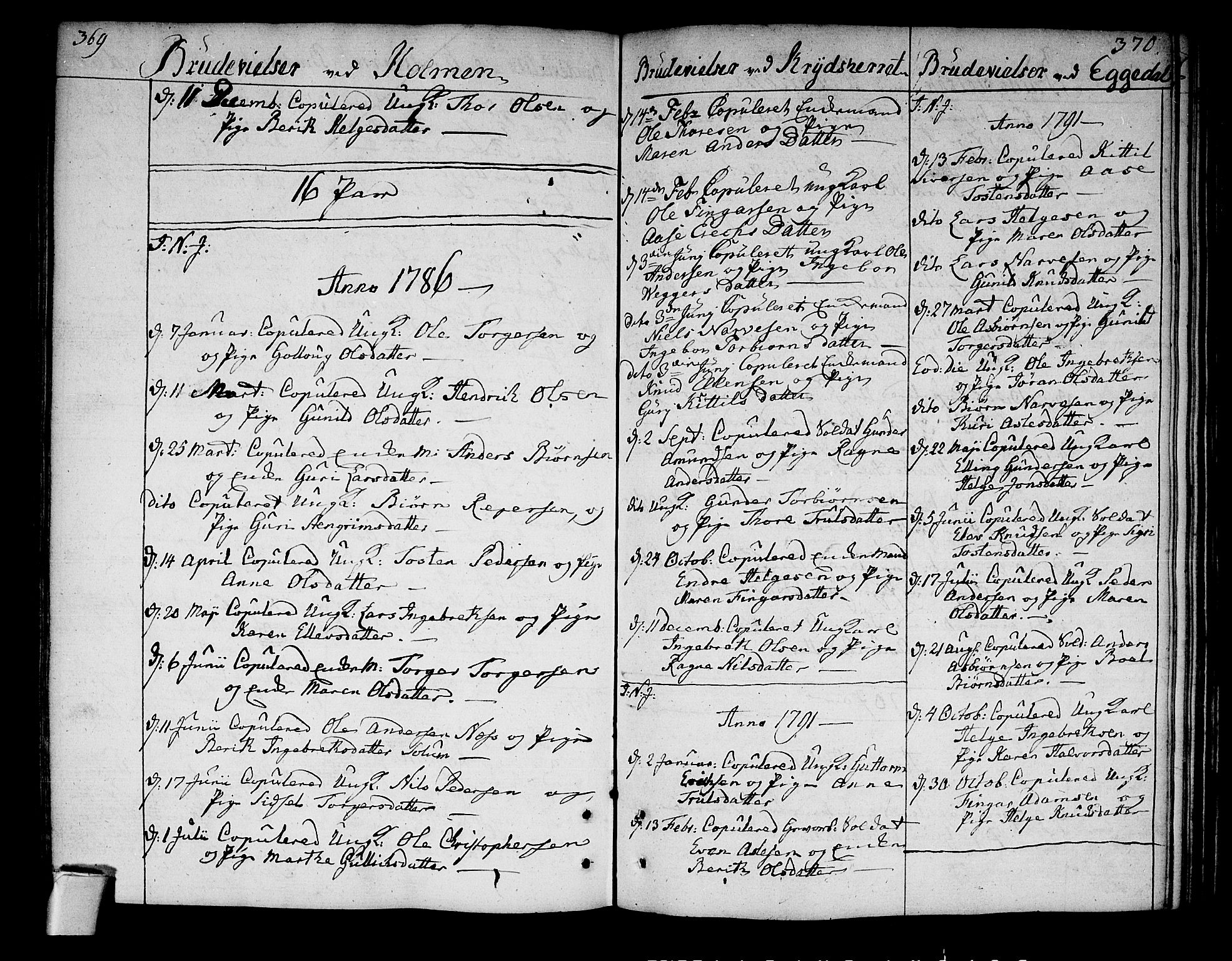 Sigdal kirkebøker, SAKO/A-245/F/Fa/L0002: Parish register (official) no. I 2, 1778-1792, p. 369-370